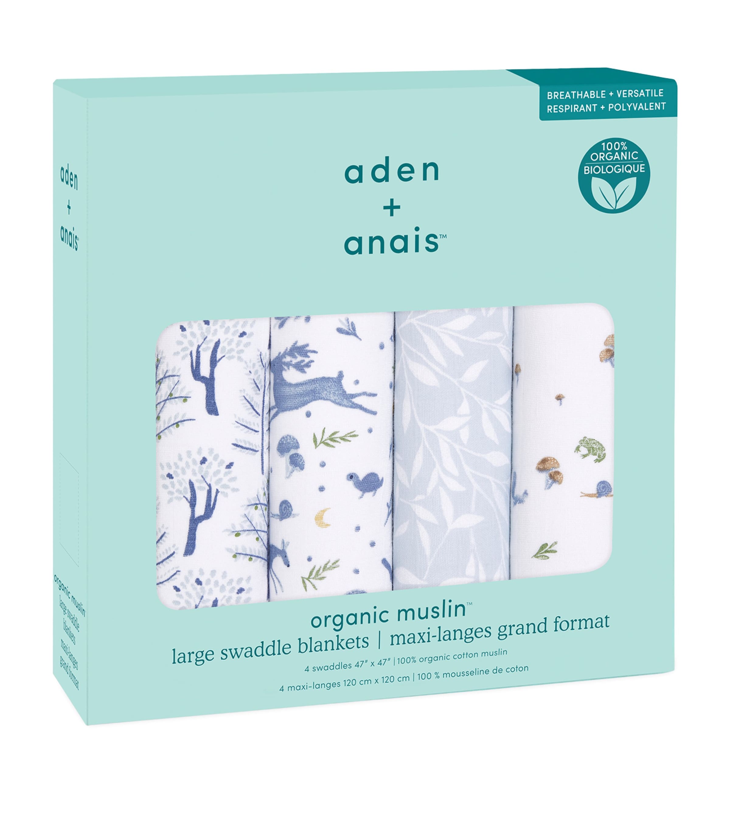 aden + anais Outdoor Swaddles (Set of 4) Outdoors Image 3