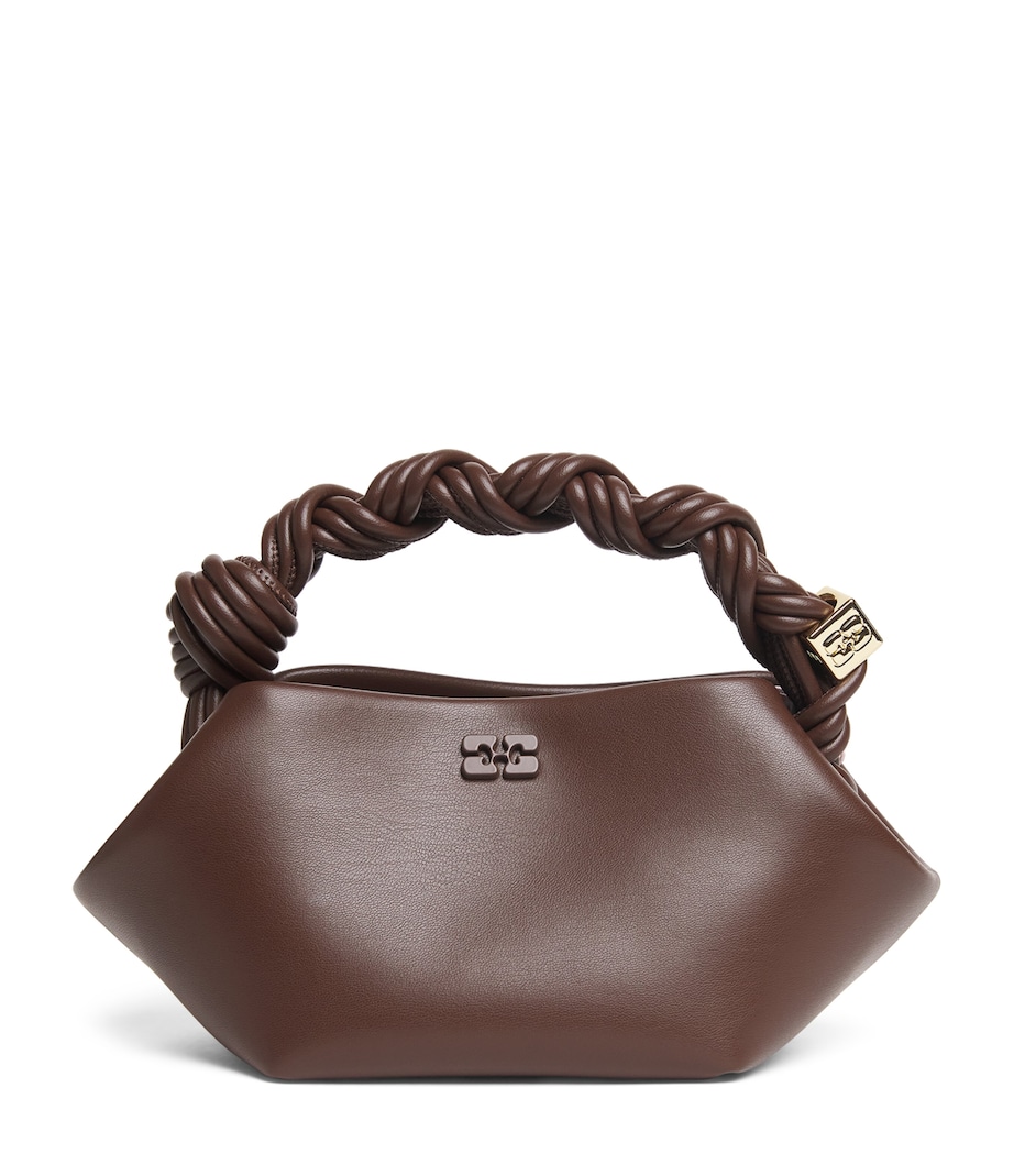GANNI Mini Bou Top-Handle Bag Chocolate Fondnt Image 1