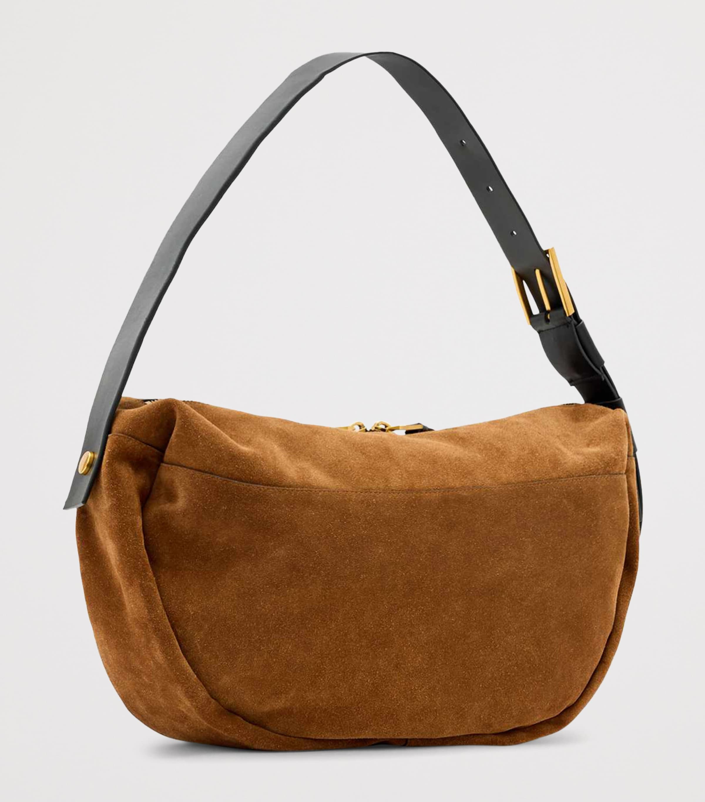 Suede Noemie Shoulder Bag TOBACCO BROWN Image 3
