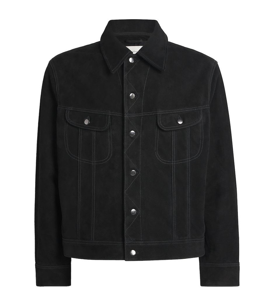 x Aaron Levine Suede Boston Jacket BLACK Image 1