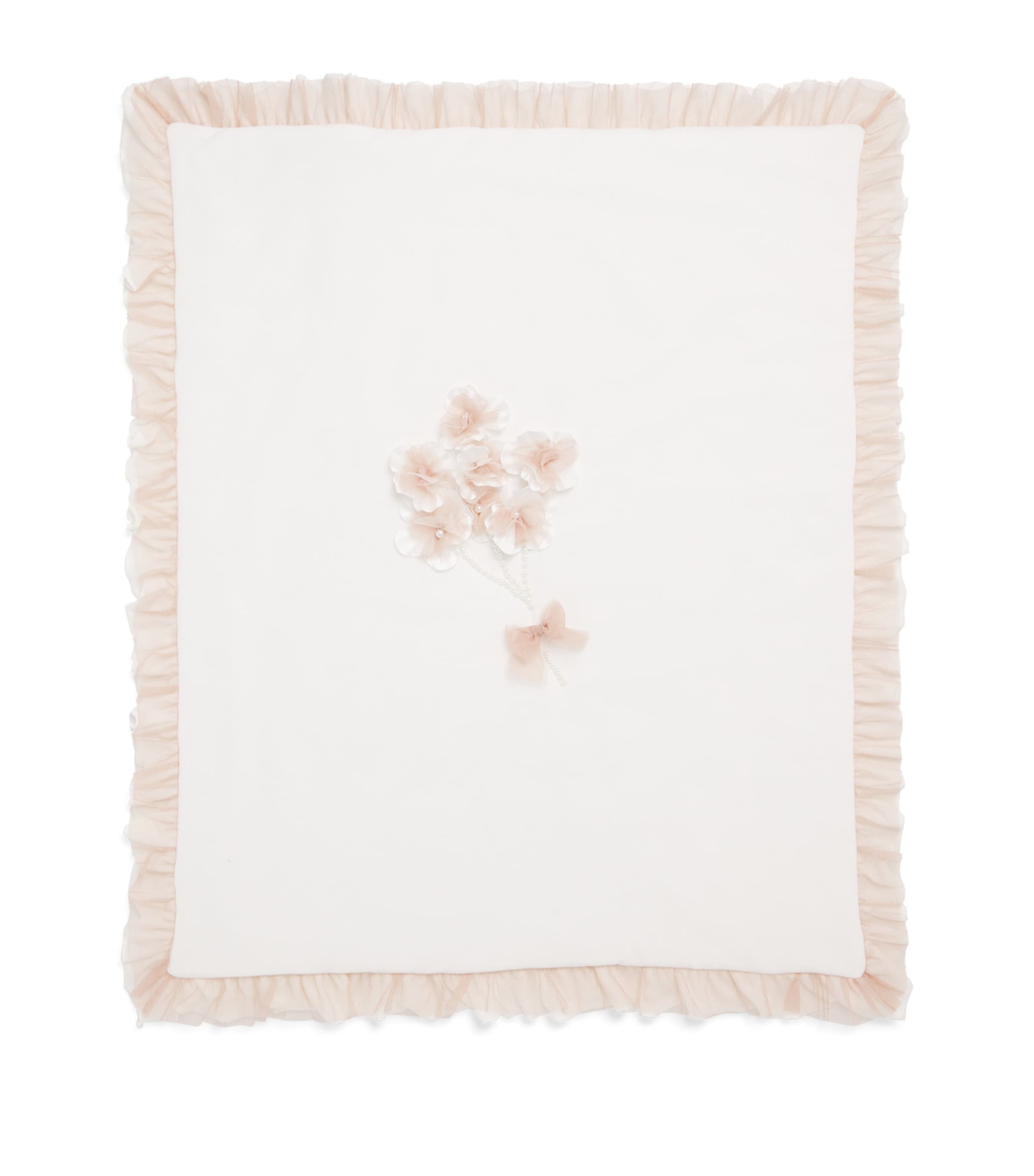 Bimbalò Cotton-blend Embellished Blanket In Multi