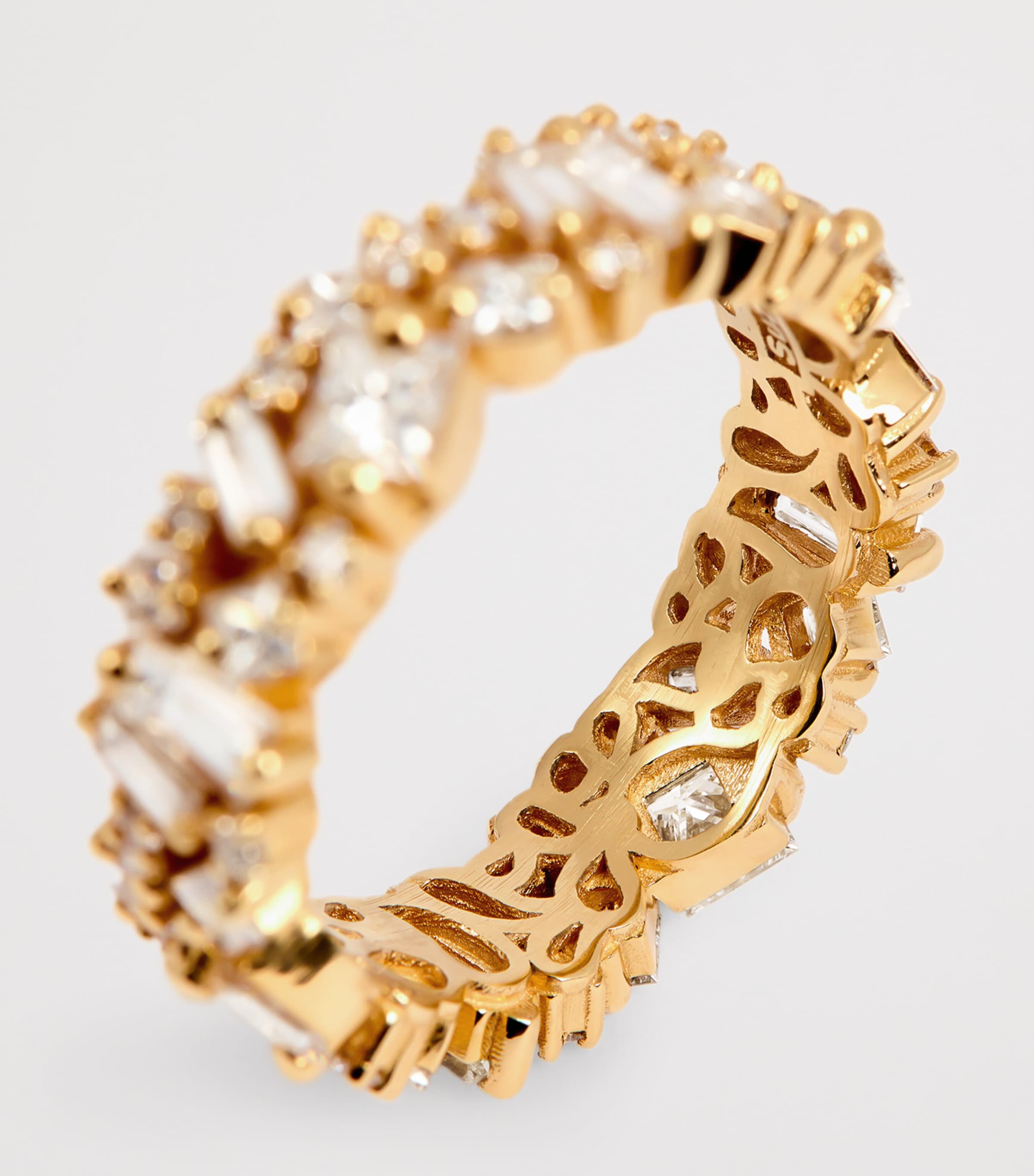 Rose Gold and Diamond La Fantaisie Eternity Ring (Size 8) 18K YG/WD Image 5