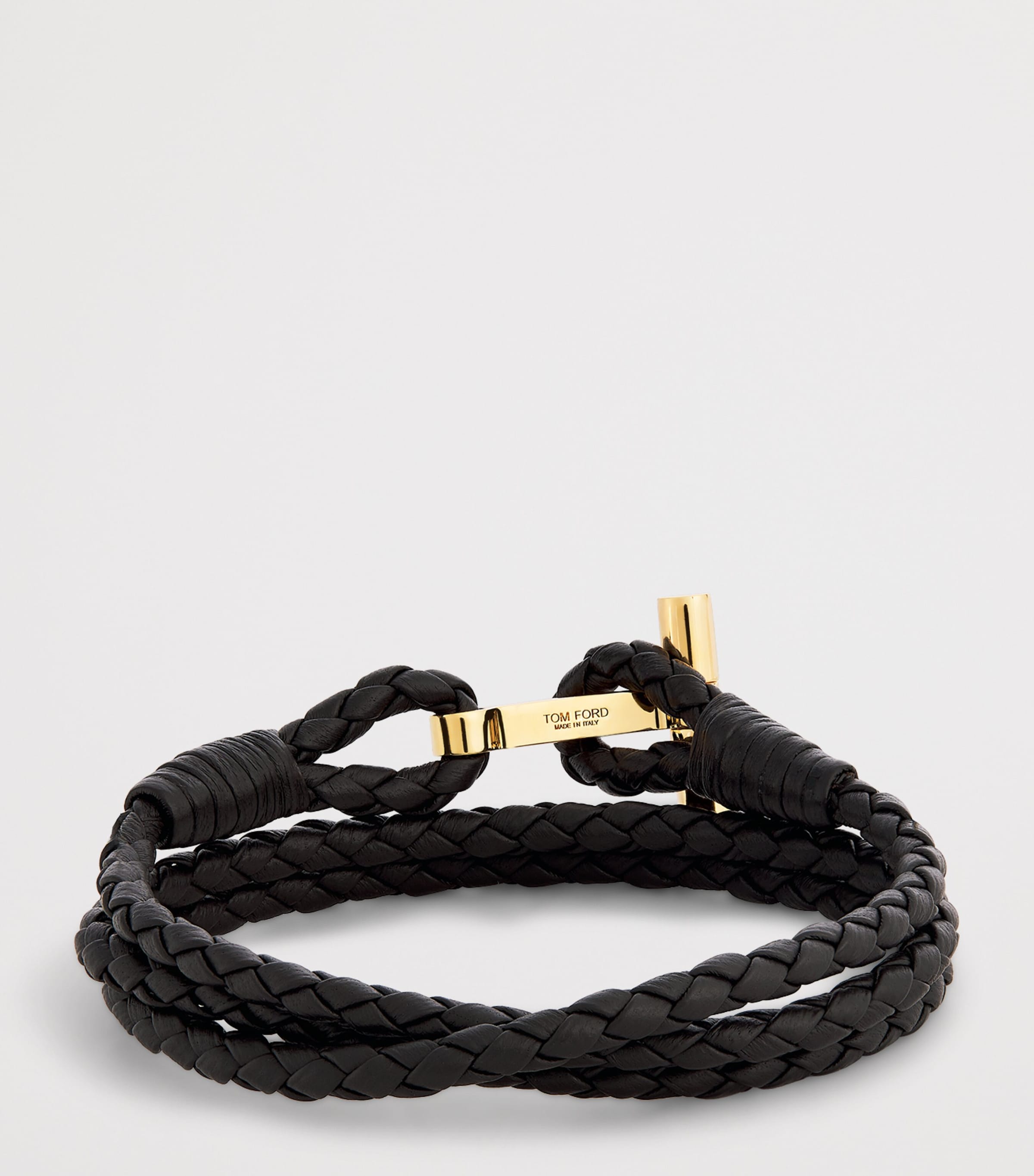 Leather Braided T Bracelet EIR Image 3