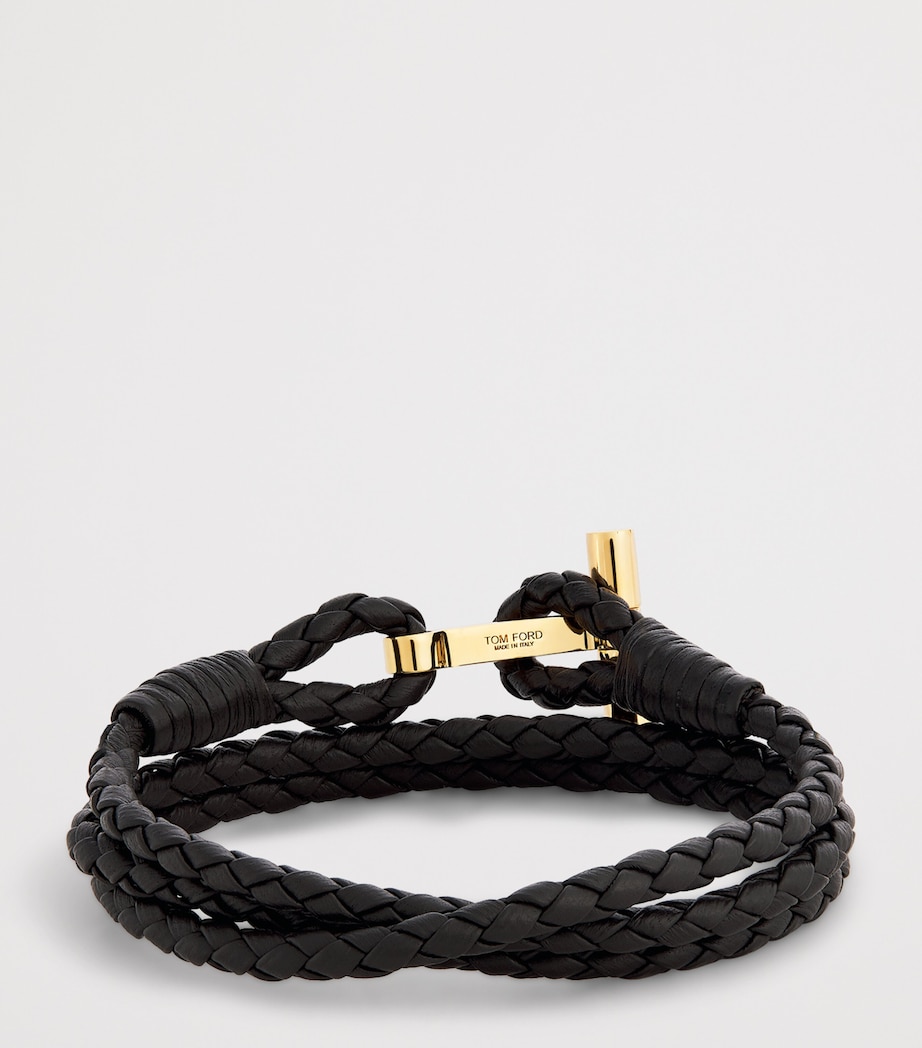 Leather Braided T Bracelet EIR Image 3