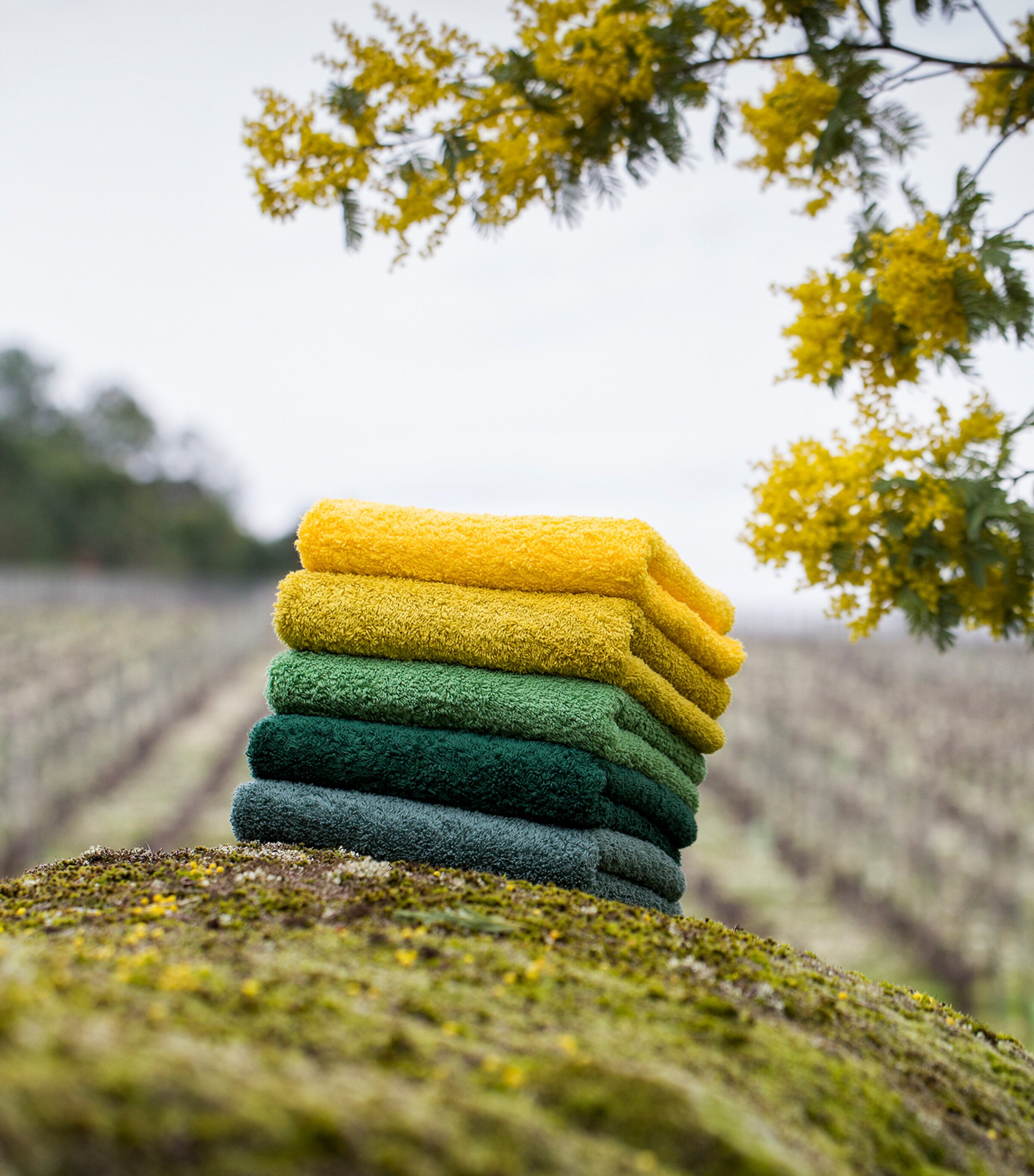 Abyss & Habidecor Egyptian Cotton Super Pile Bath Sheet (105cm x 80cm) British Green Image 4