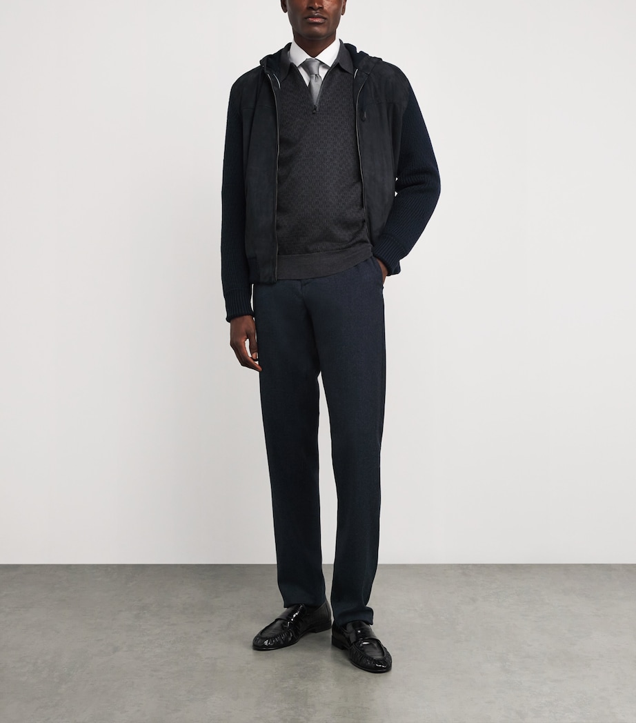 Suede-Wool Hooded Jacket 308 Image 2