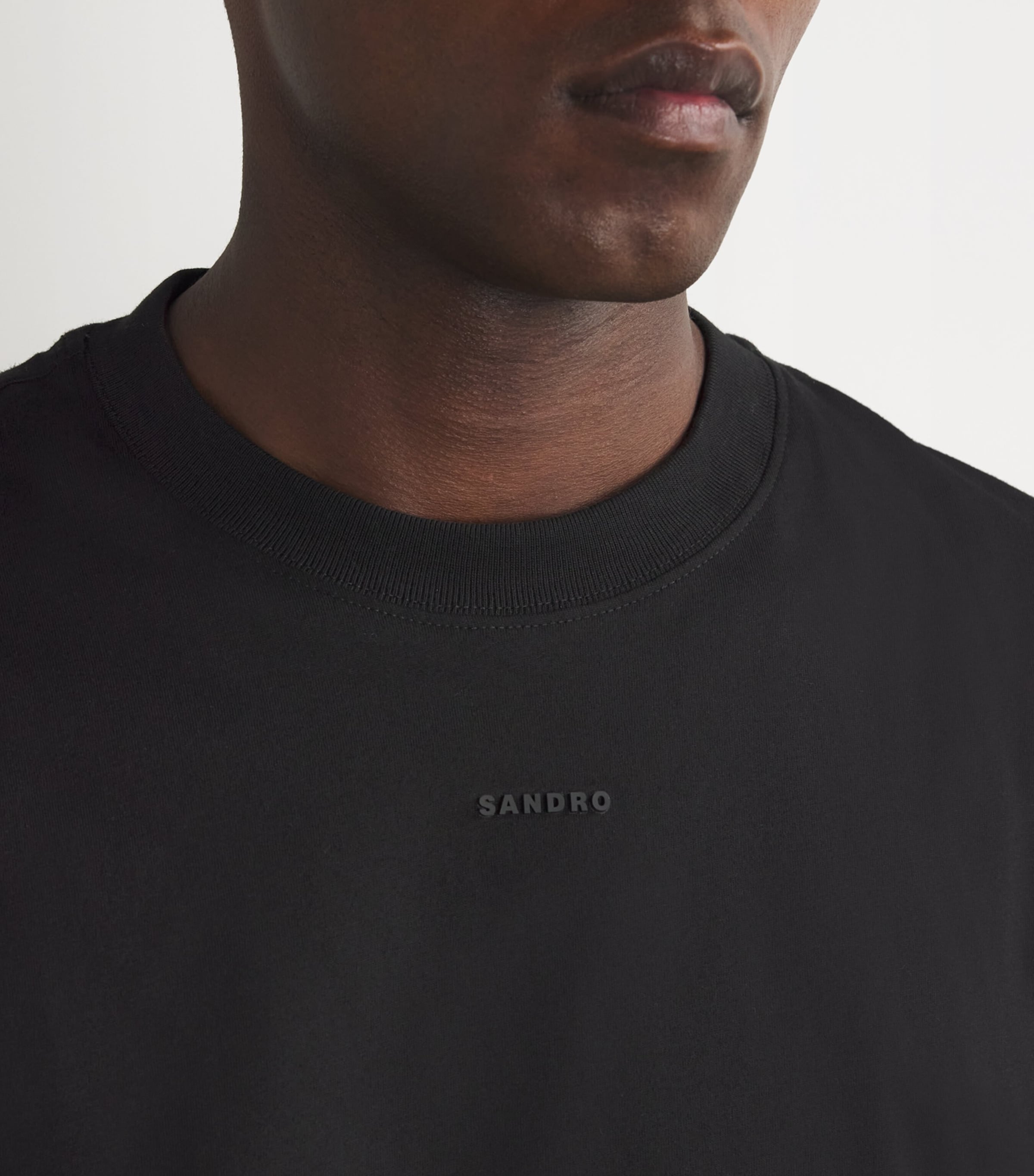 Cotton Logo T-Shirt BLACK Image 6