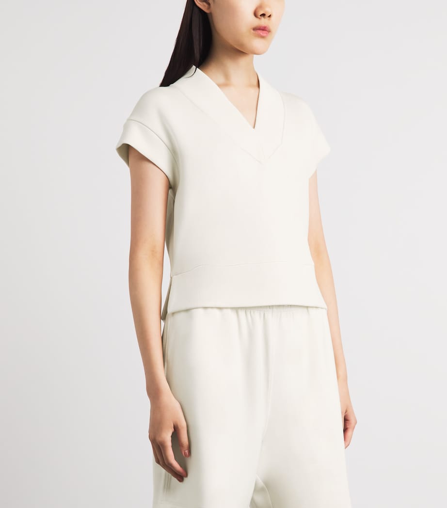 Varley Womens Gracee Short-Sleeve Sweater Pristine Image 4