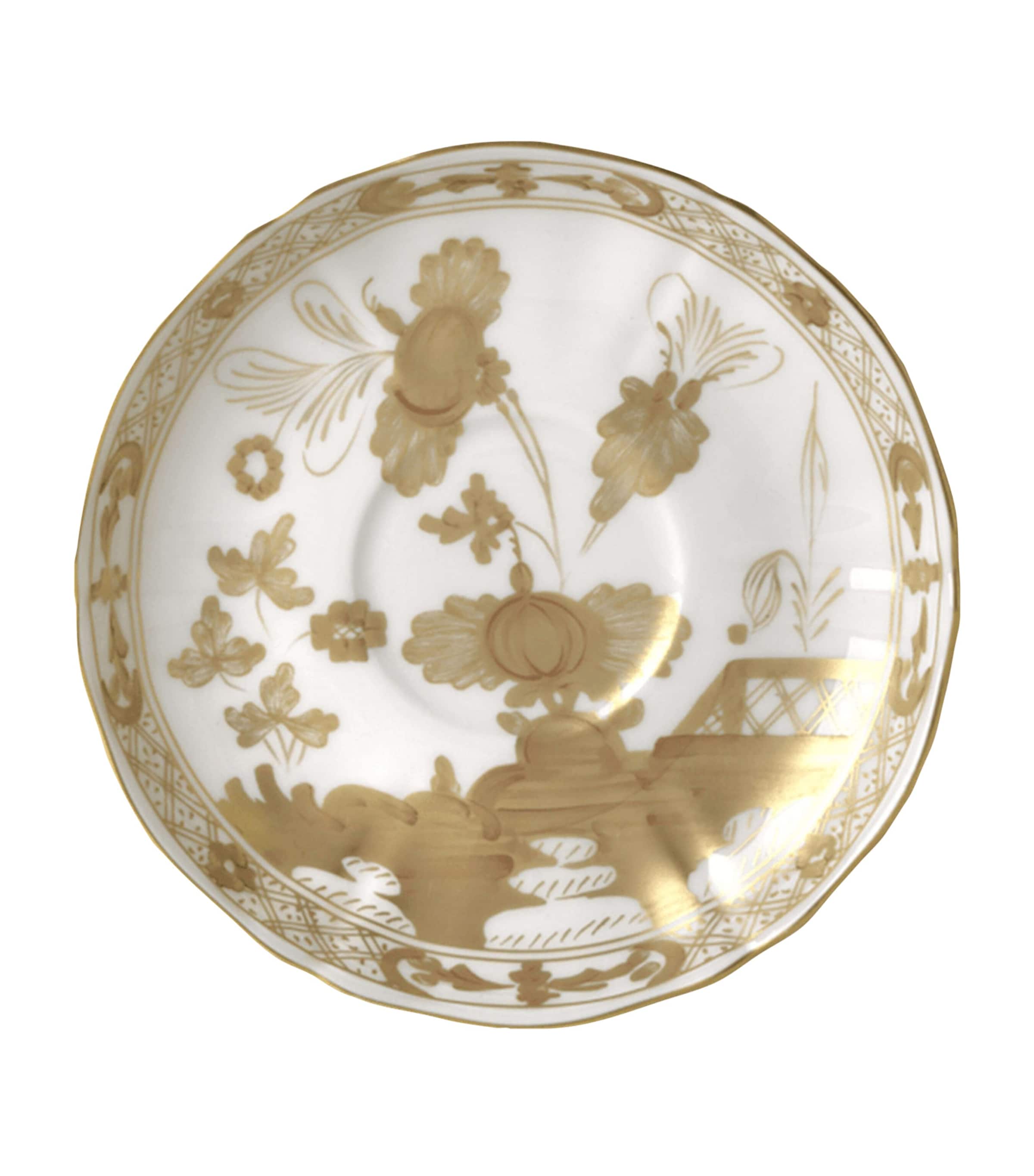 GINORI 1735 Oriente Italiano Aurum Tea Saucer (15cm) | Home Accessories | Decorative Plates & Bowls | Dining | Tableware | Tea Cups & Saucers
