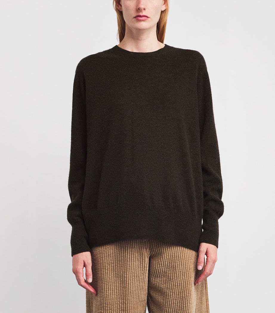 Leilani Cashmere Sweater BROWN MELANGE Image 3