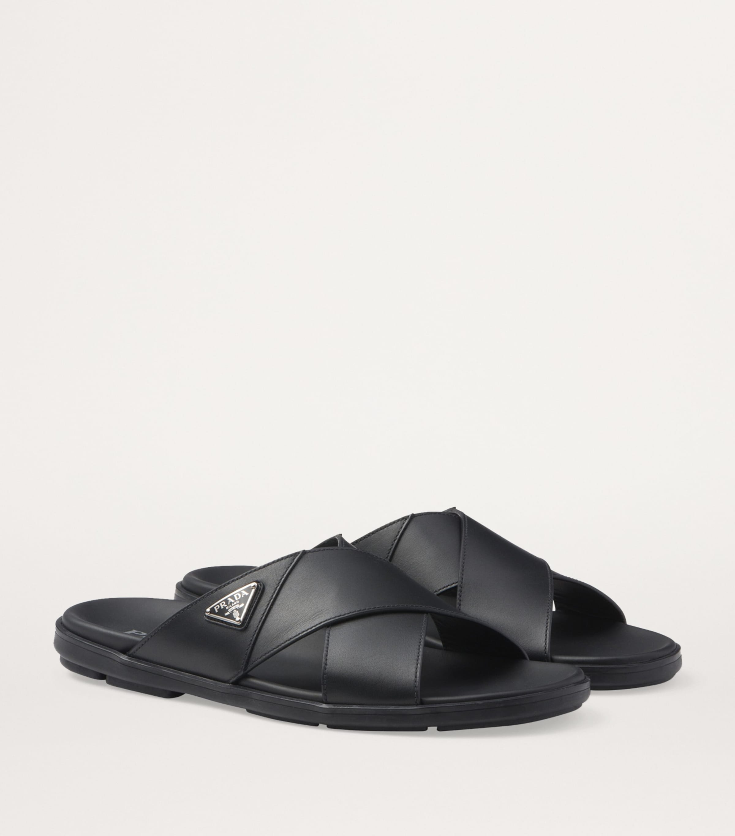Leather Crossover Sandals F0002 Image 3