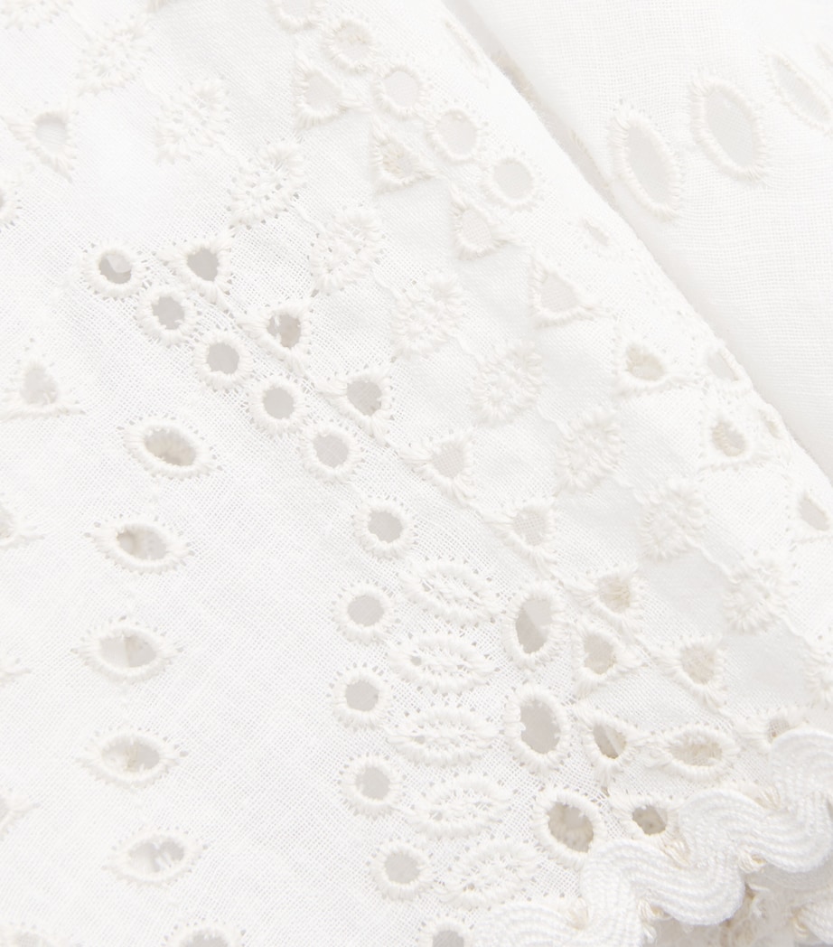 Broderie Anglaise Marli Mini Skirt IVORY NEL�M Image 5