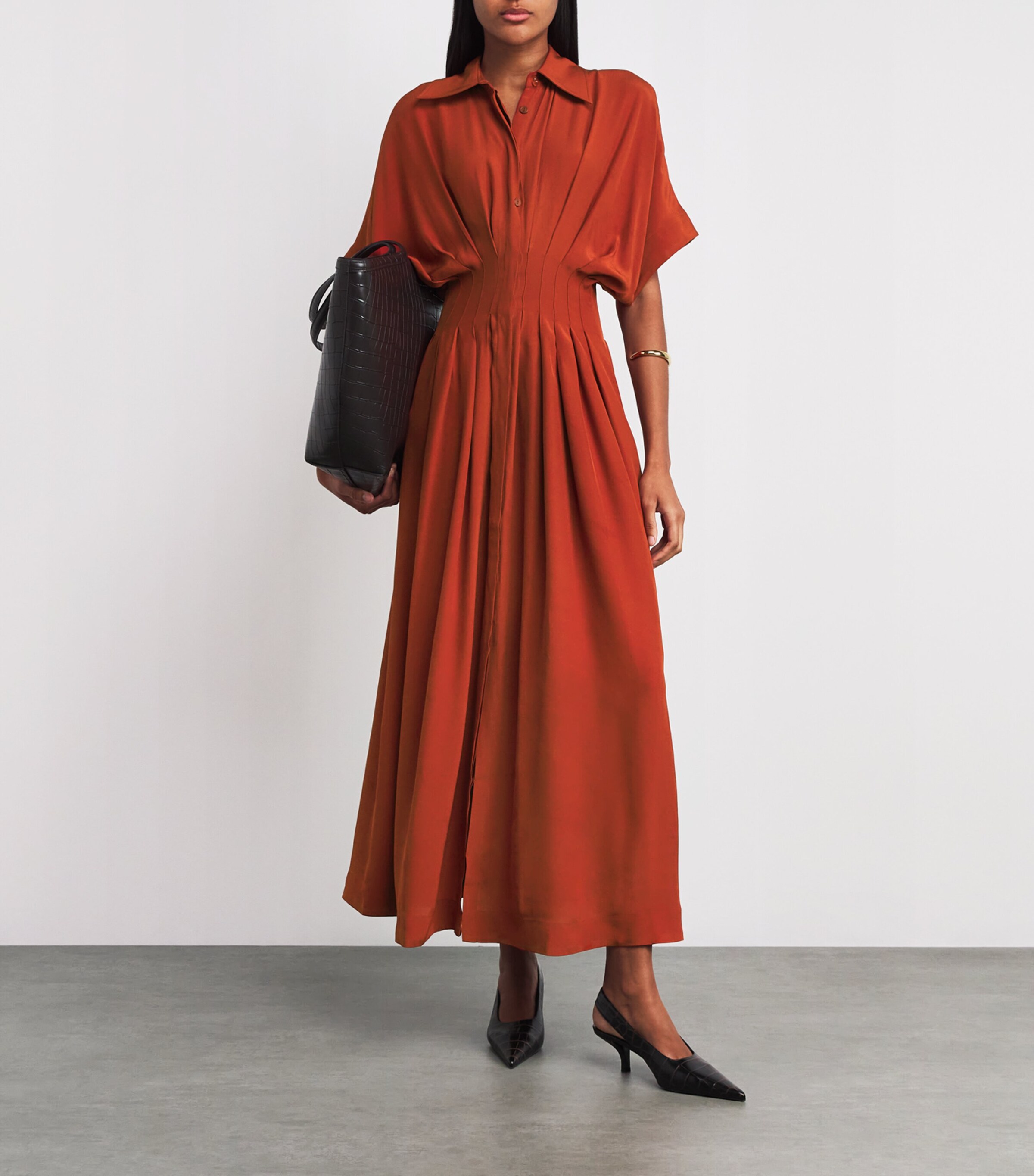 Crepe Courage Maxi Dress RUST CREPE Image 2
