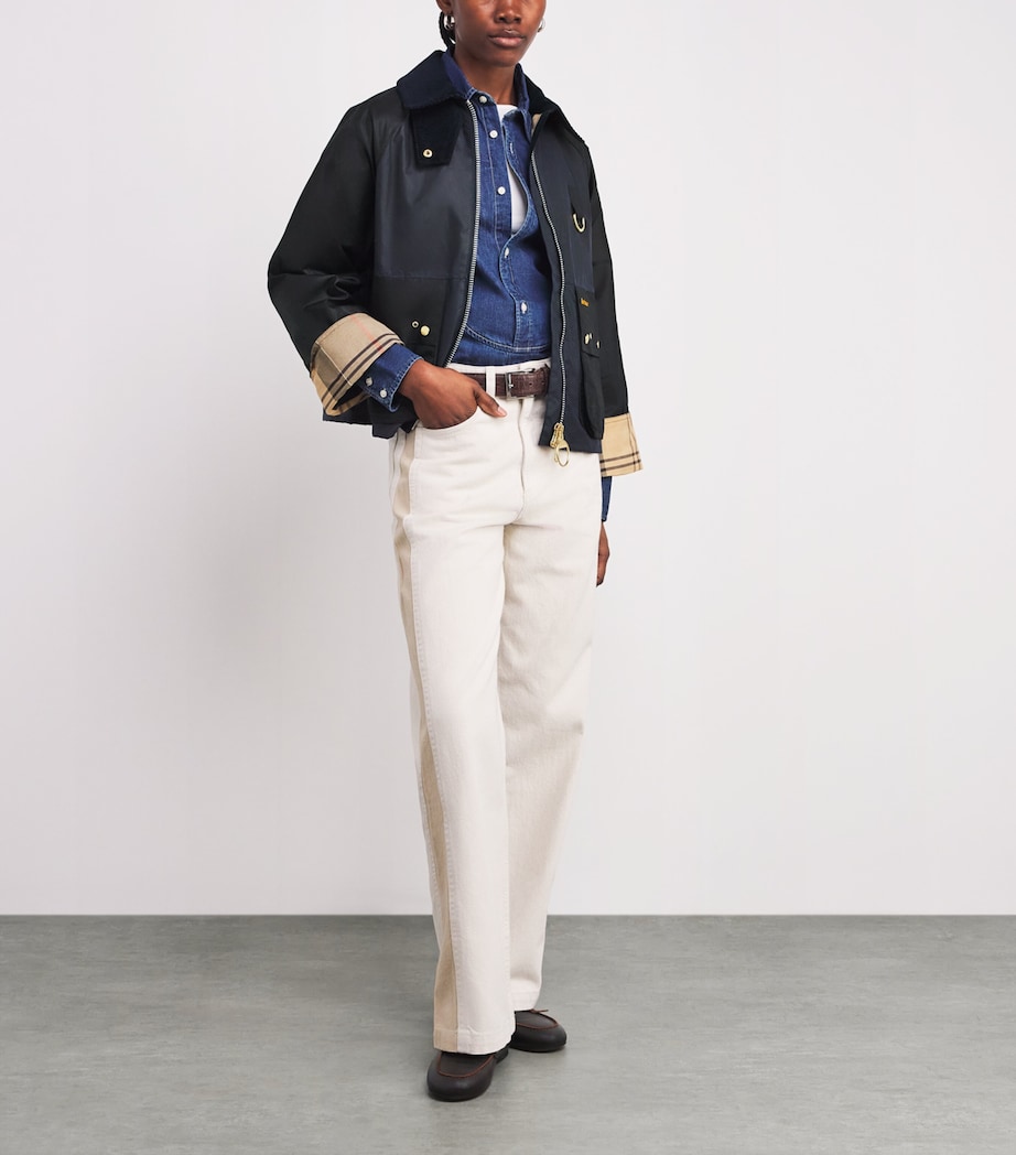 Waxed Kearton Jacket RYL NVY/BLCK/DRSS TR Image 2