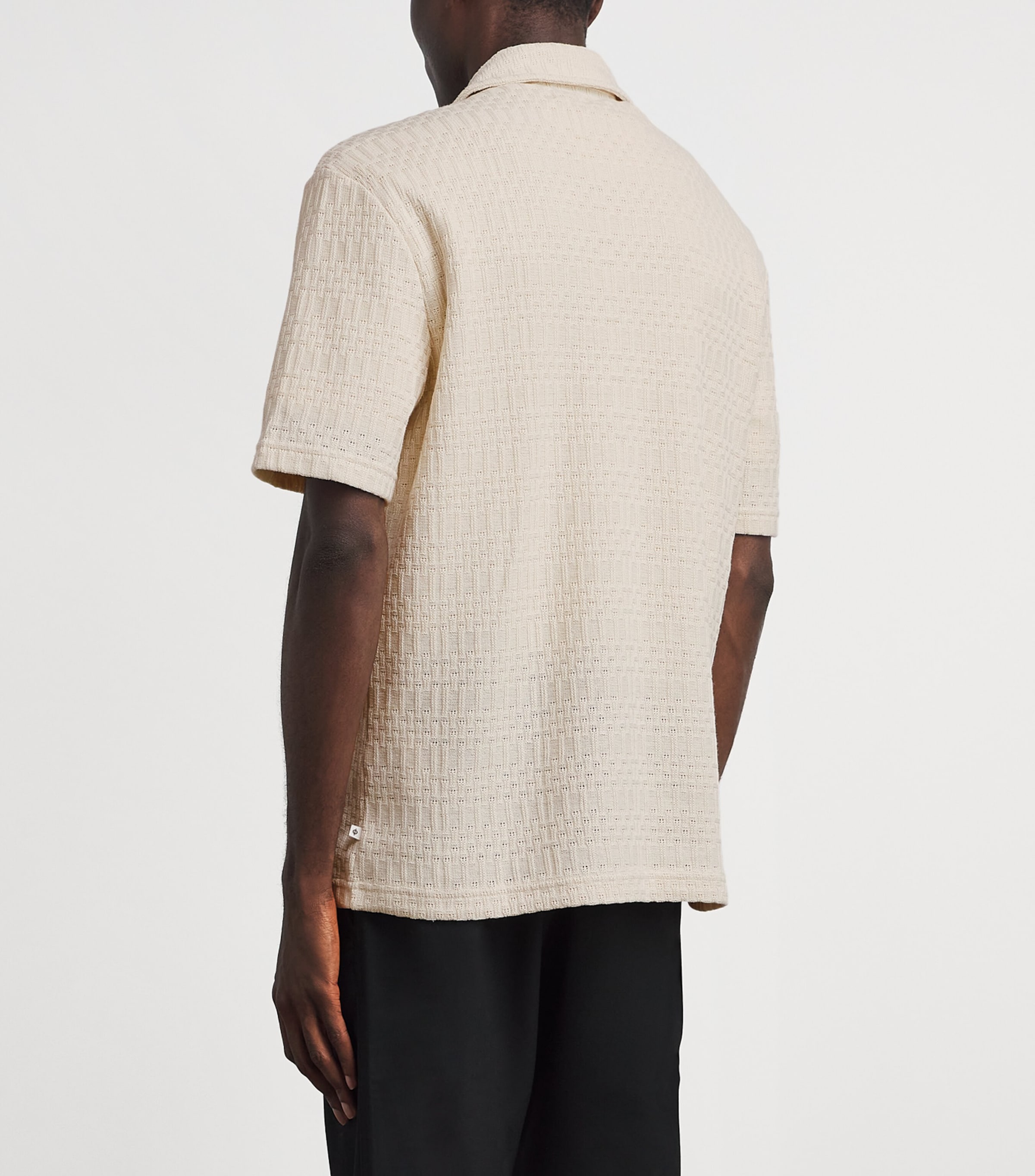 Samsøe Samsøe Mens Knitted Sakvist Shirt Silver Birch Image 5