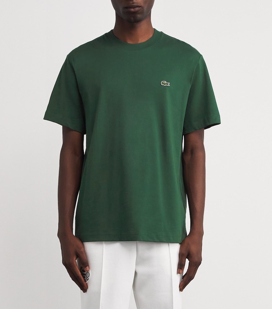 Cotton Logo T-Shirt GREEN Image 3