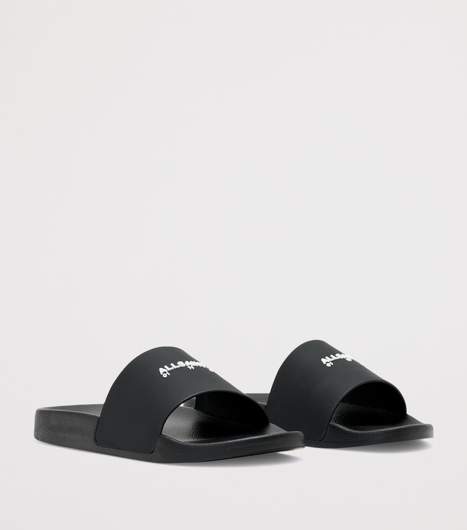 AllSaints Rubber Date Slides Black Image 4