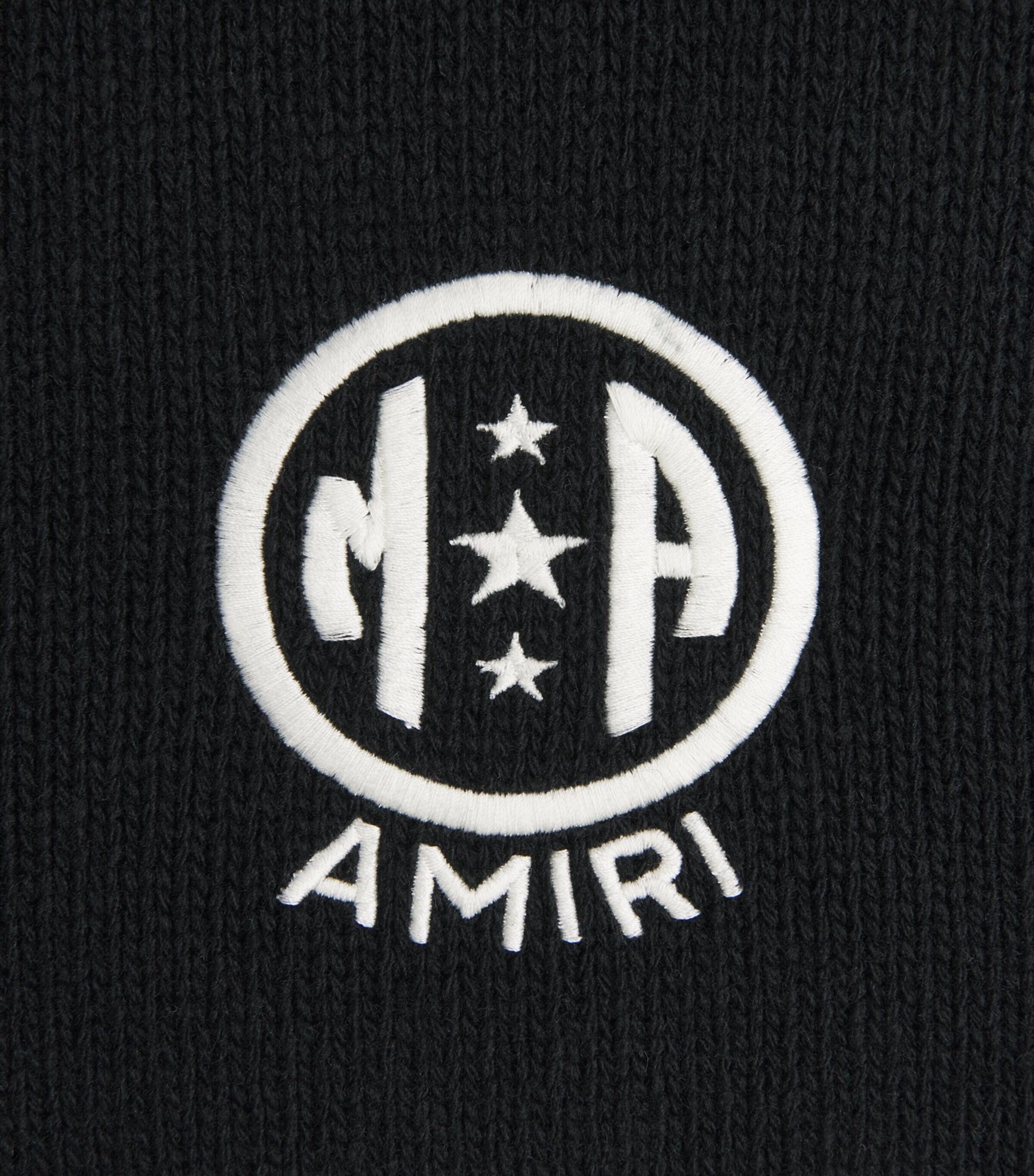 AMIRI Mens Wool Logo Oversized Sweater Black Image 6