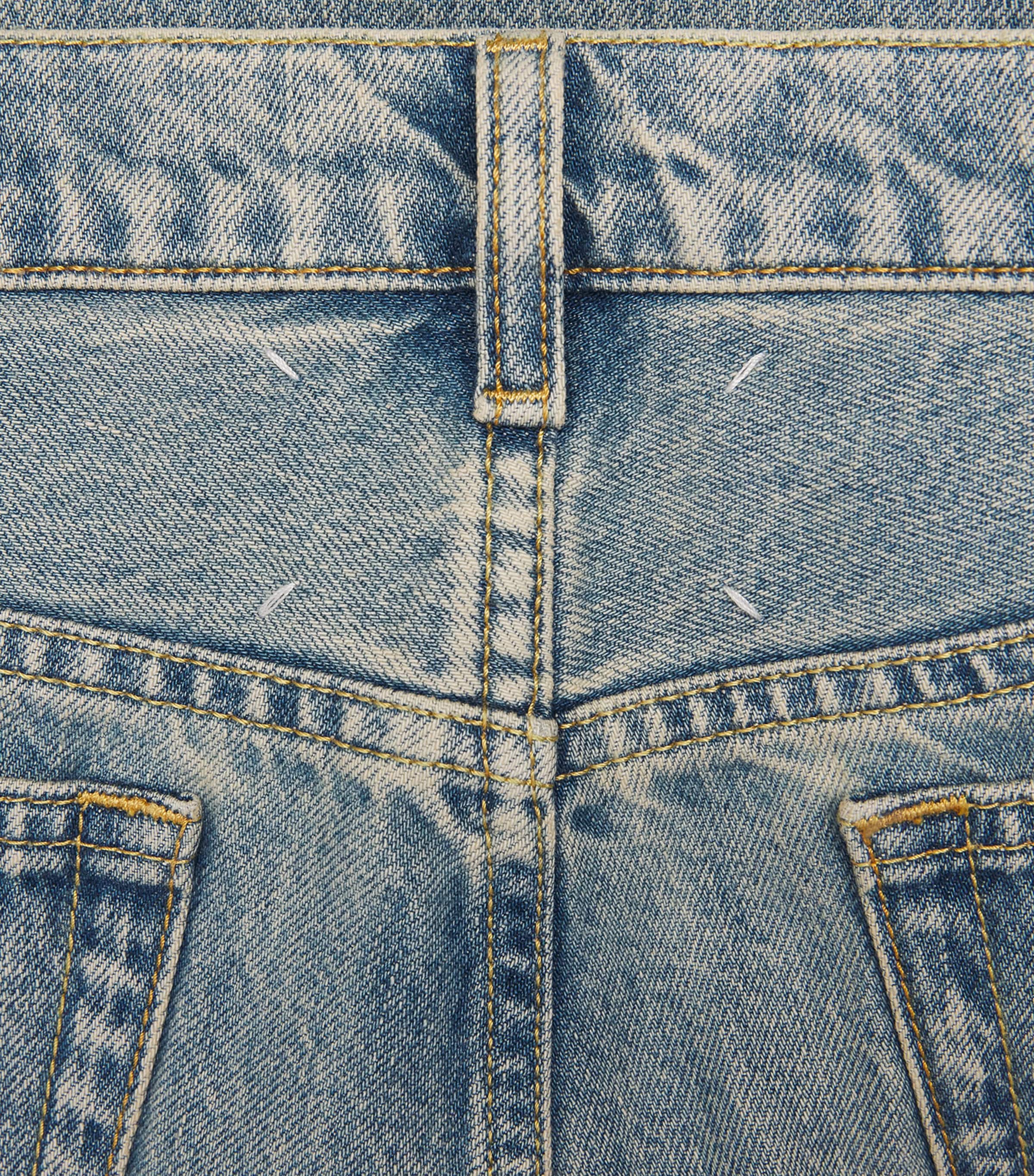 Maison Margiela Mens Wide-Leg Jeans Ice Blue Image 6