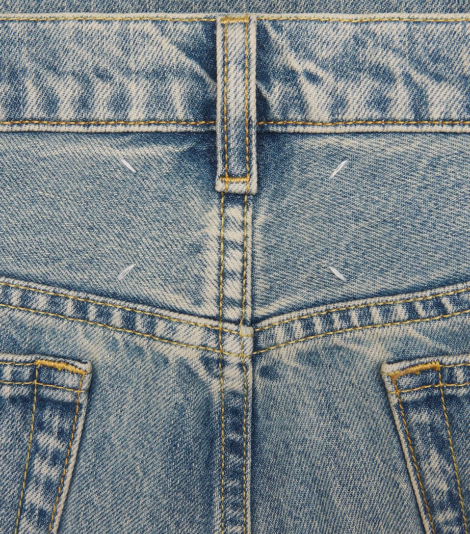 Maison Margiela Mens Wide-Leg Jeans Ice Blue Image 6