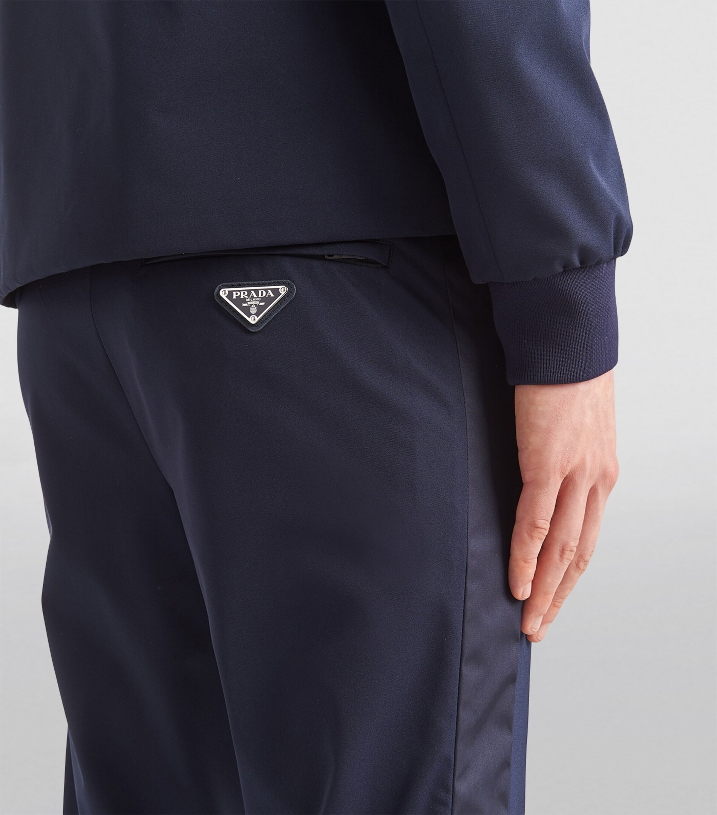 Stretch Slim Pleated Trousers F0008 Image 5