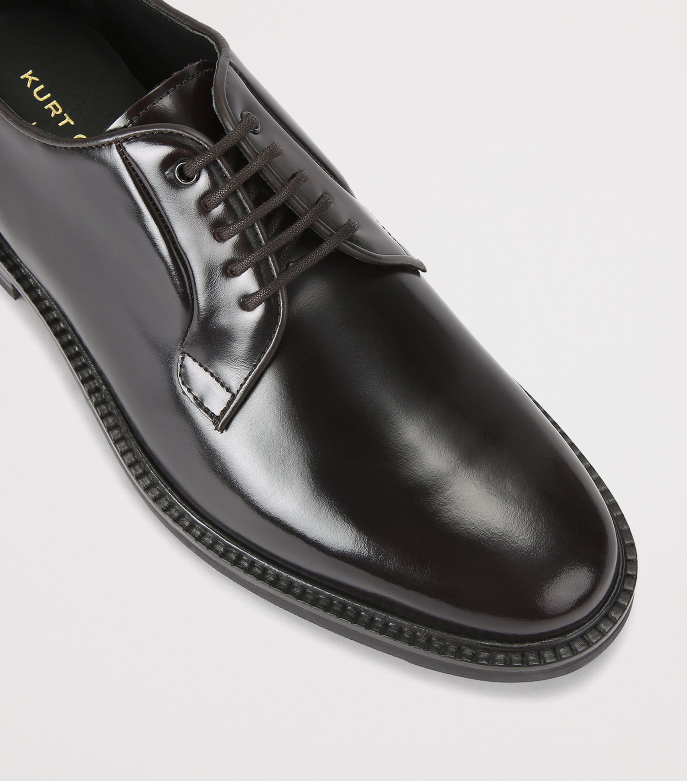 Leather Mercer Oxford Brogues WINE Image 3