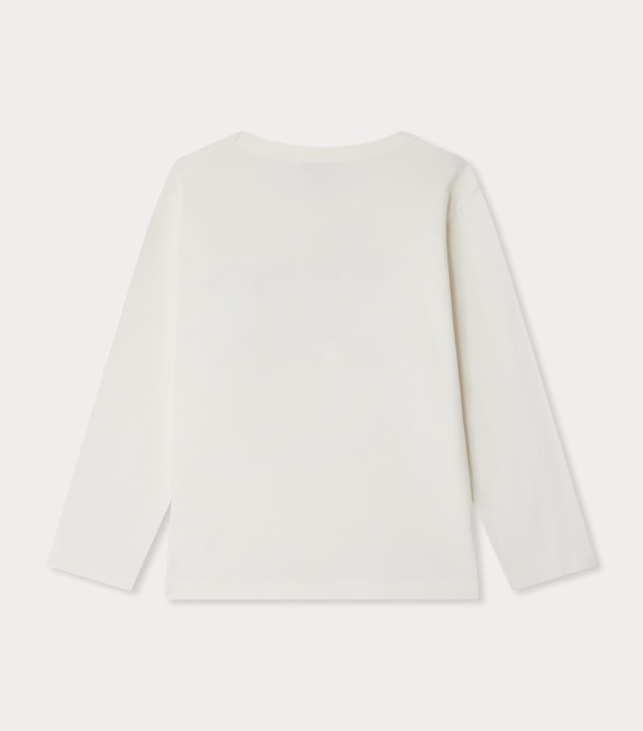 Organic Cotton Tadda T-Shirt (10-14 Years) UPB BLANC LAIT Image 2