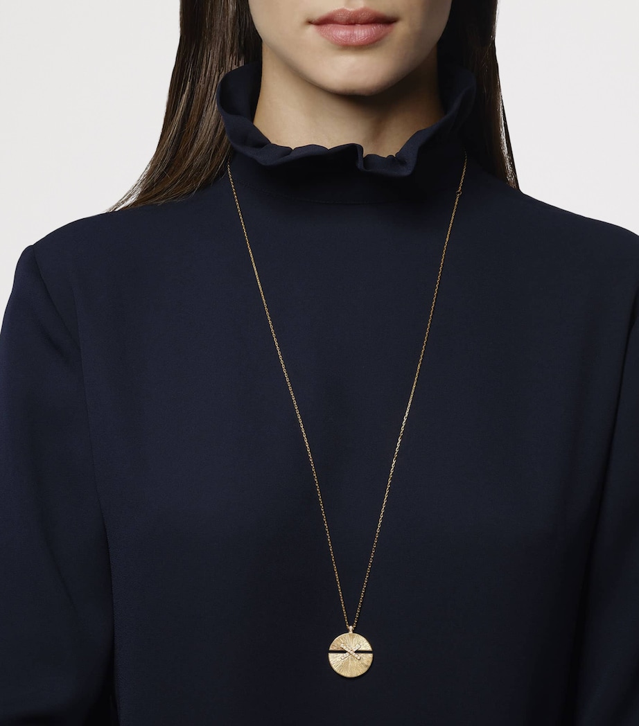 Chaumet Large Yellow Gold and Diamond Jeux de Liens Harmony Pendant Necklace Yellow Gold Image 2