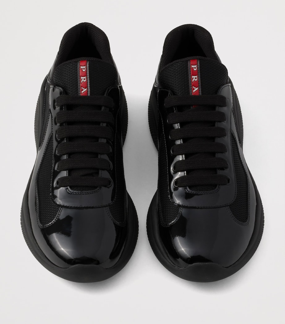 Patent Leather-Blend America's Cup Sneakers F0002 Image 3