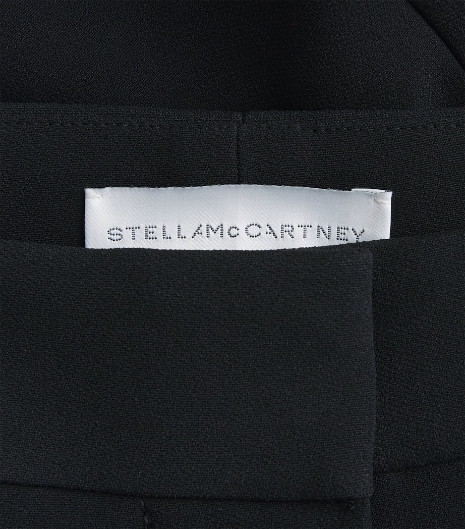 Stella McCartney Womens Crepe Tapered Leggings Black Image 6