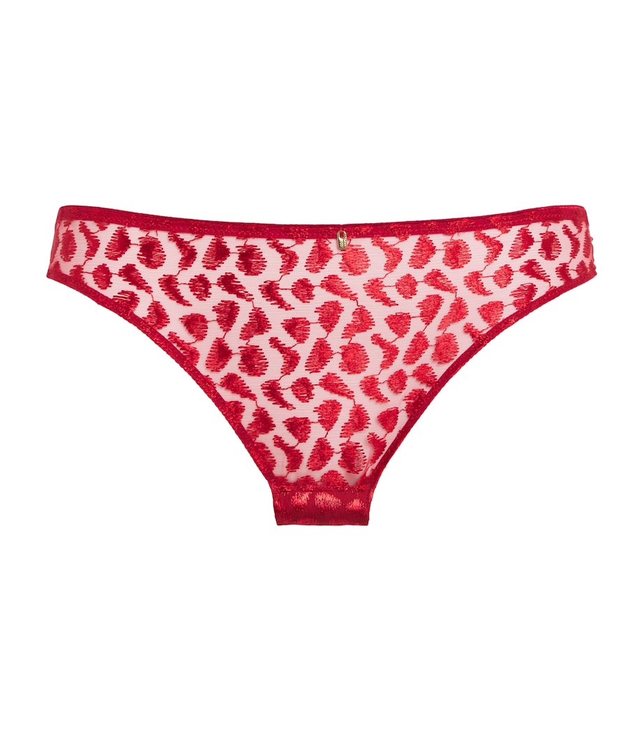 Aubade Womens Crazy In Love Briefs Red Delight Image 1