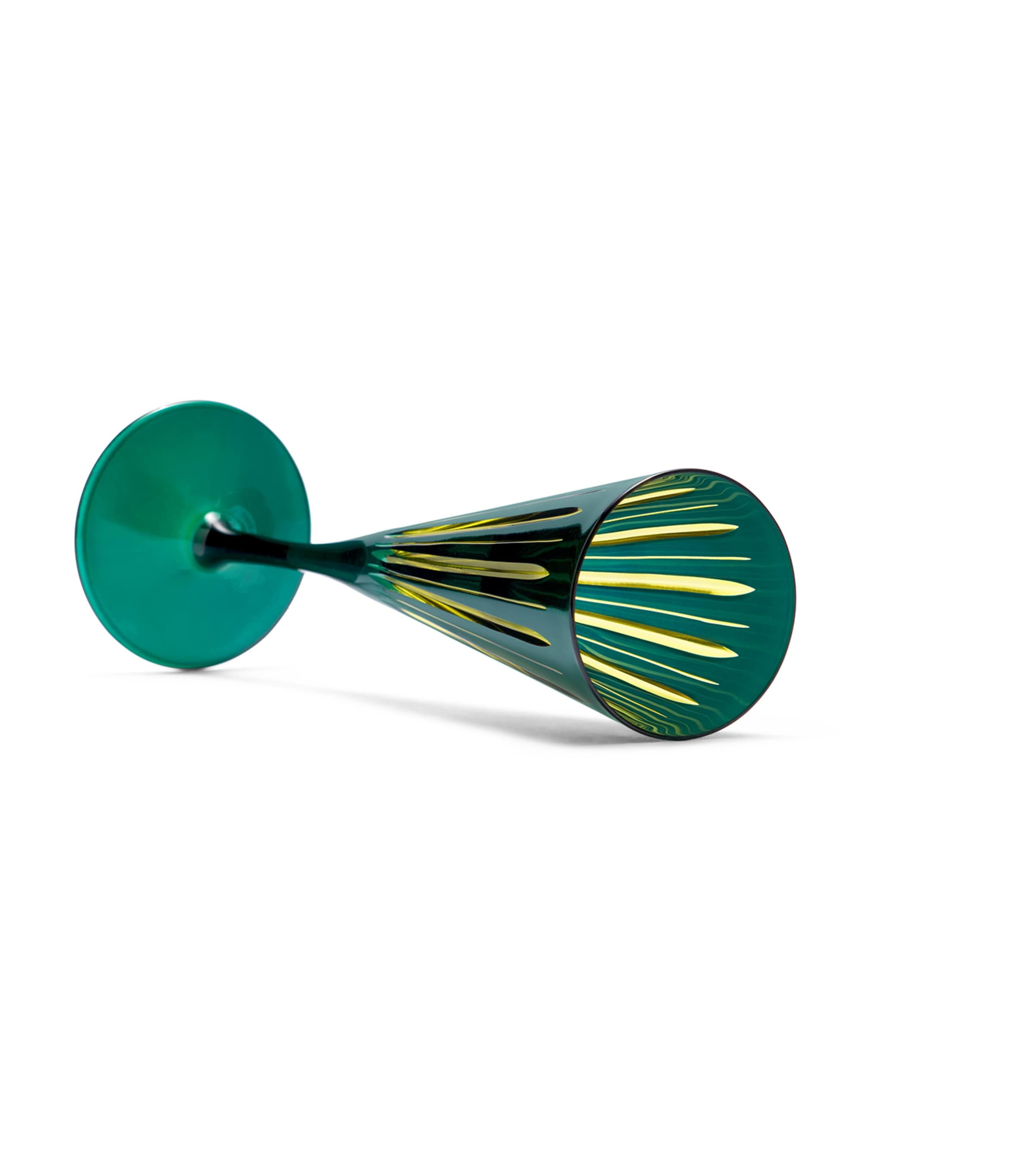 L'Objet Prism Champagne Flutes (Set of 4) Green Image 3