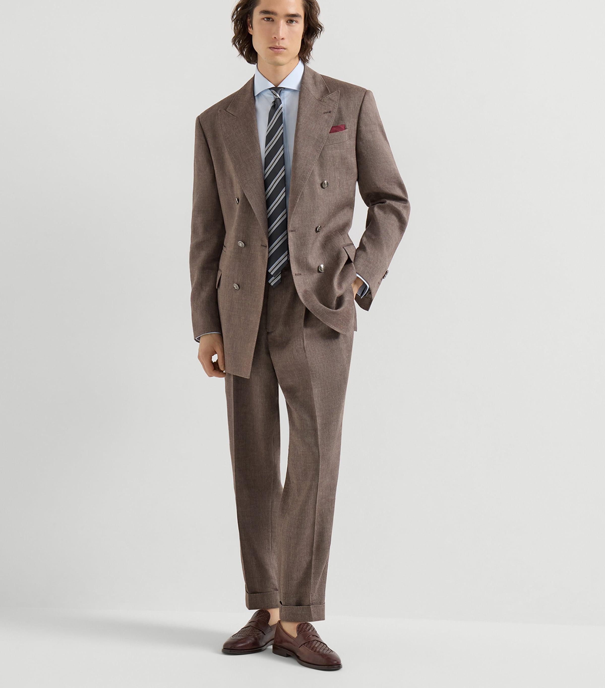Brunello Cucinelli Mens Cotton Slim Shirt Image 2