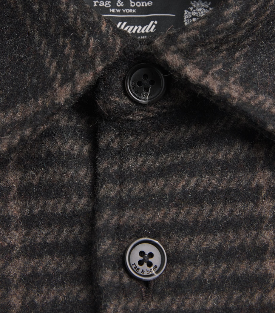 Rag & Bone Mens Wool-Blend Austin Check Jacket Brownplaid Image 6