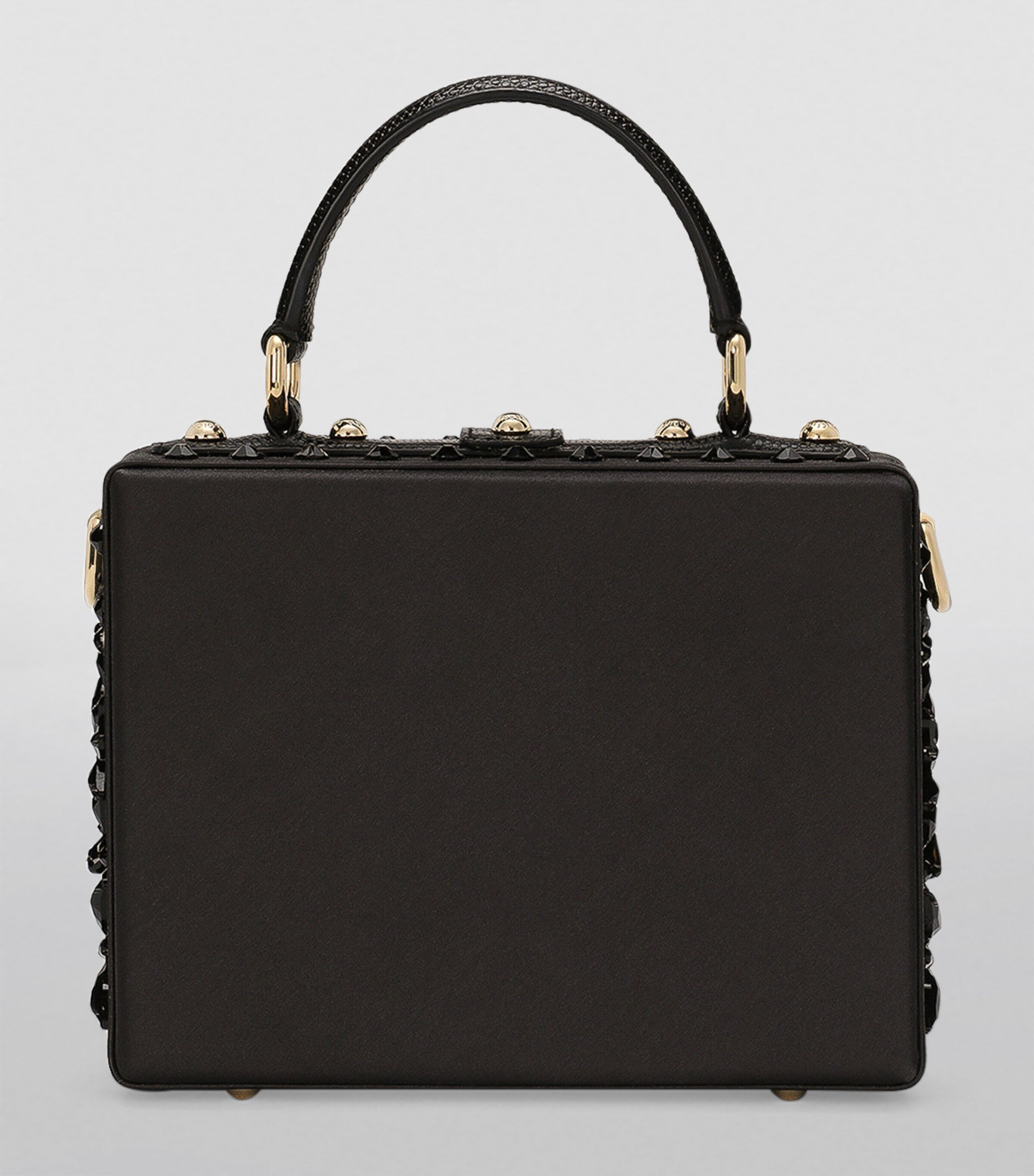 Dolce Box Top-Handle Bag 8S485-BLACK/JET Image 4