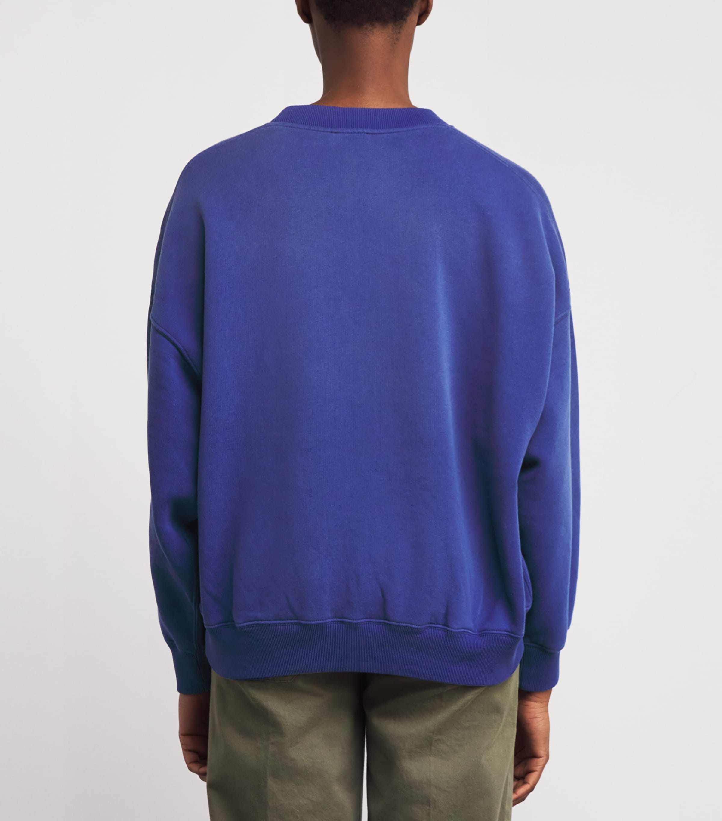 Polo Ralph Lauren Womens Cotton-Blend Polo Pony Sweatshirt Blue Image 5