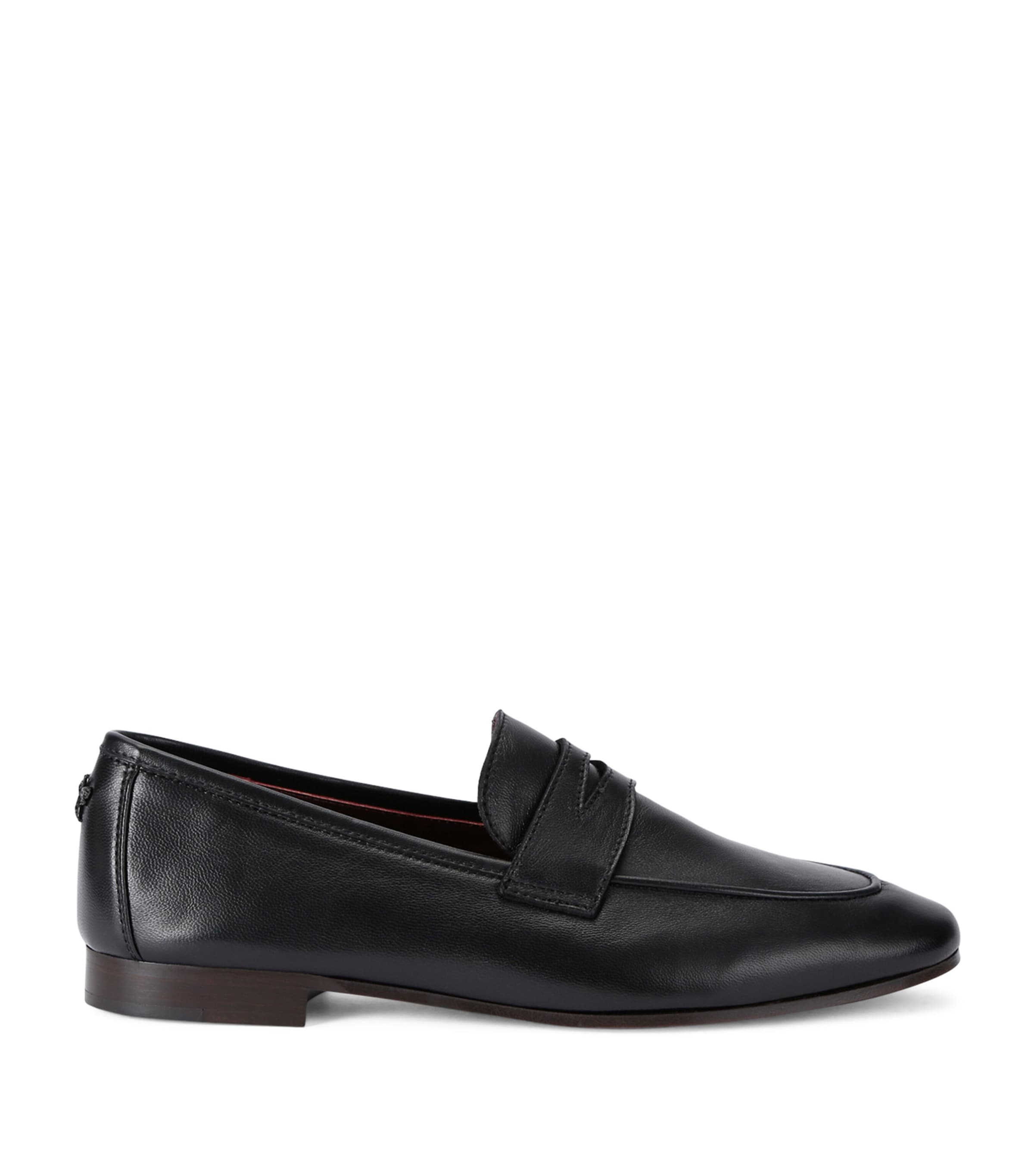 Bougeotte Black Leather Flaneur Loafers | Harrods US display picture 1