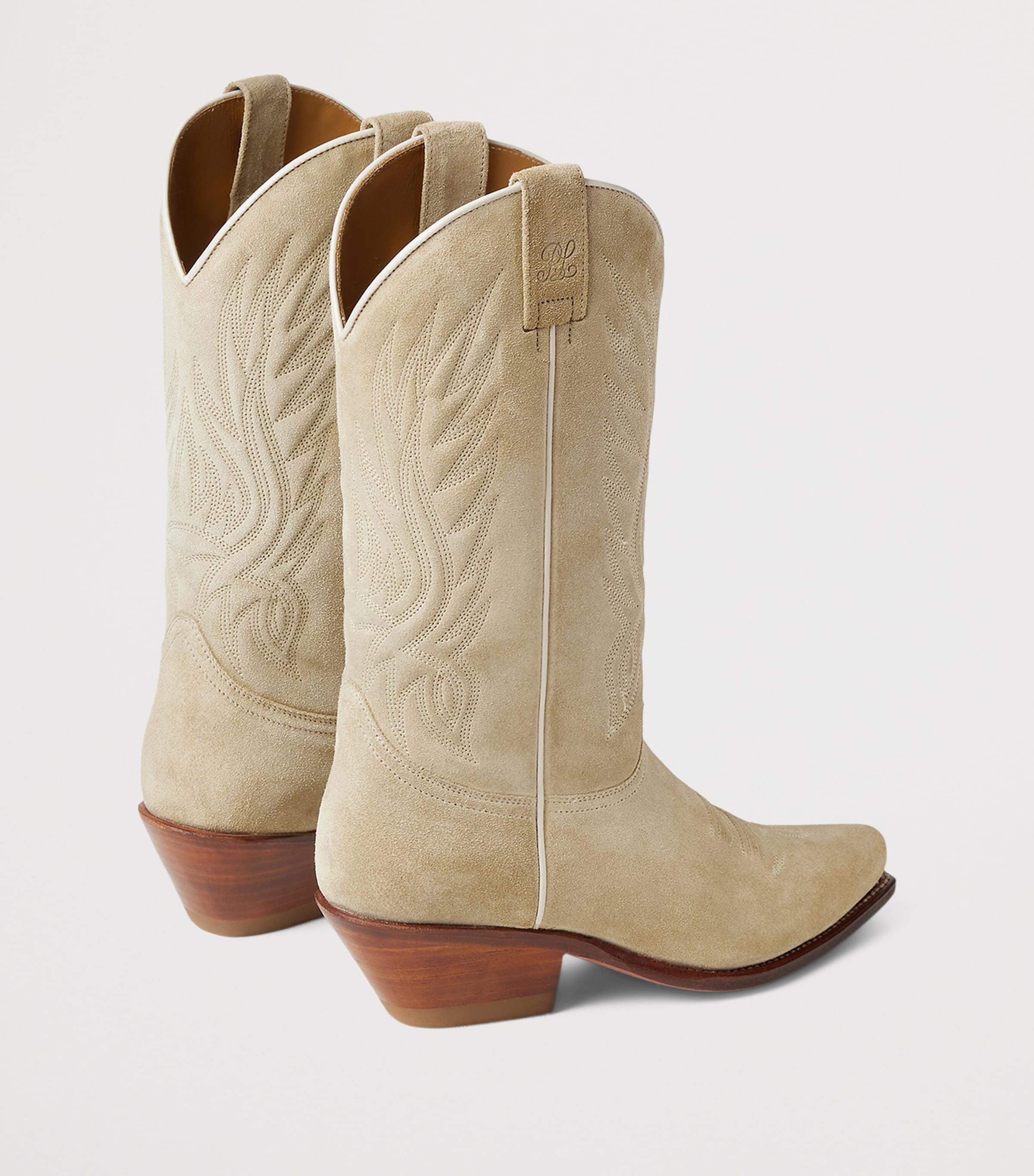 Suede Chilton Cowboy Boots ICON TAN Image 3