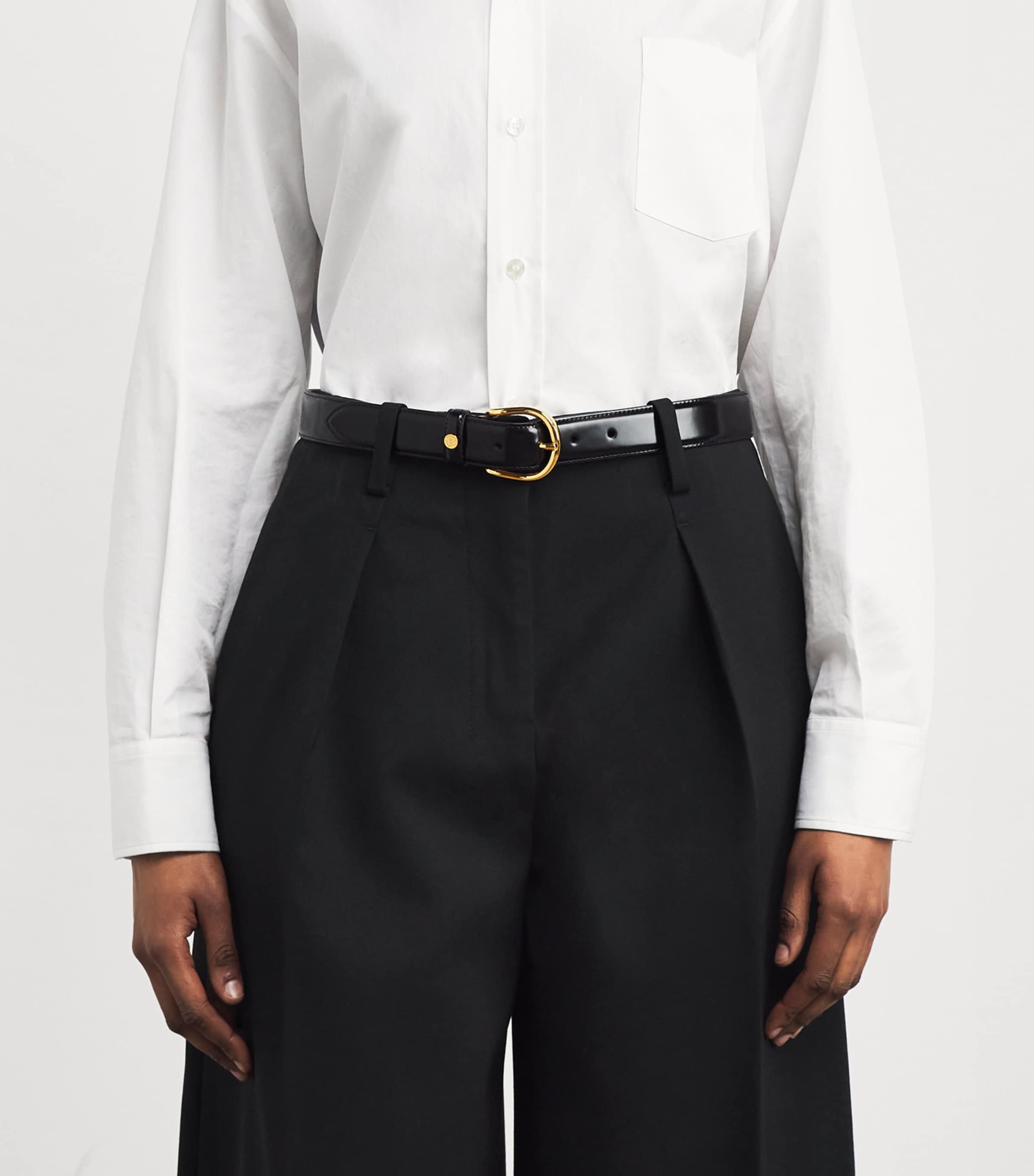 Harrods Leather Belt Black Image 3