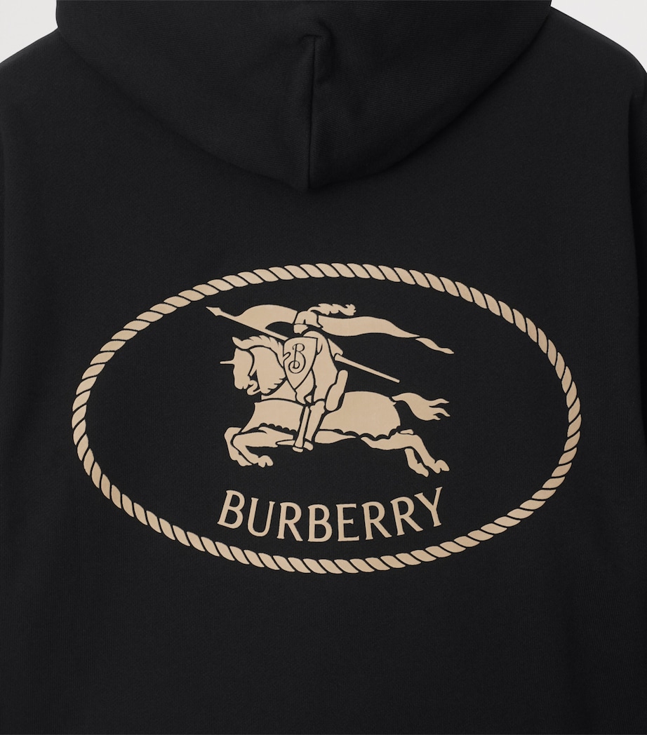 Cotton Knight Stamp Hoodie BLACK Image 5