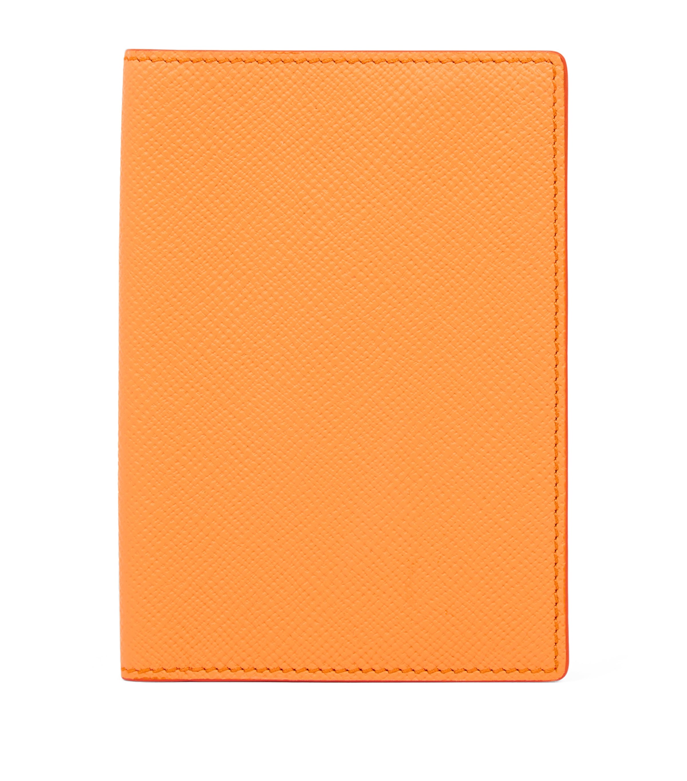 Smythson Calfskin Panama Passport Cover Light Orange Image 1