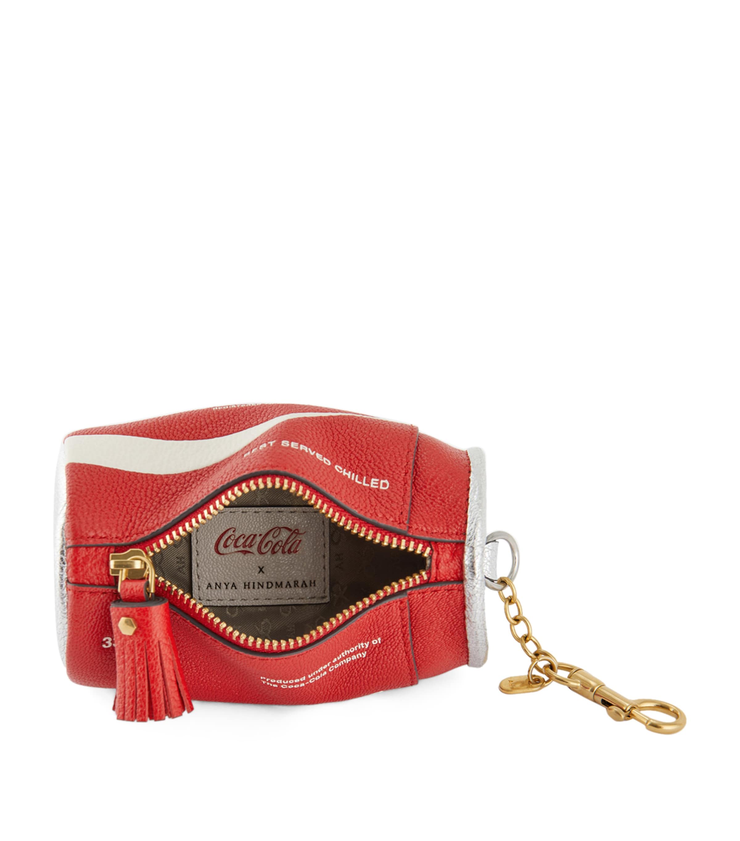 x Coca-Cola Leather Coin Purse BRIGHT RED Image 5