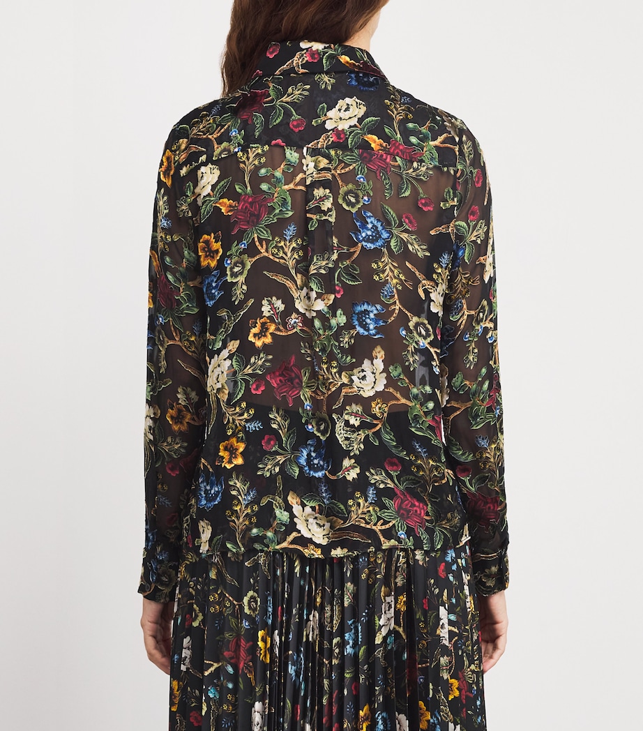 Floral Willa Blouse TPSTR TRLS BLCK J076 Image 4