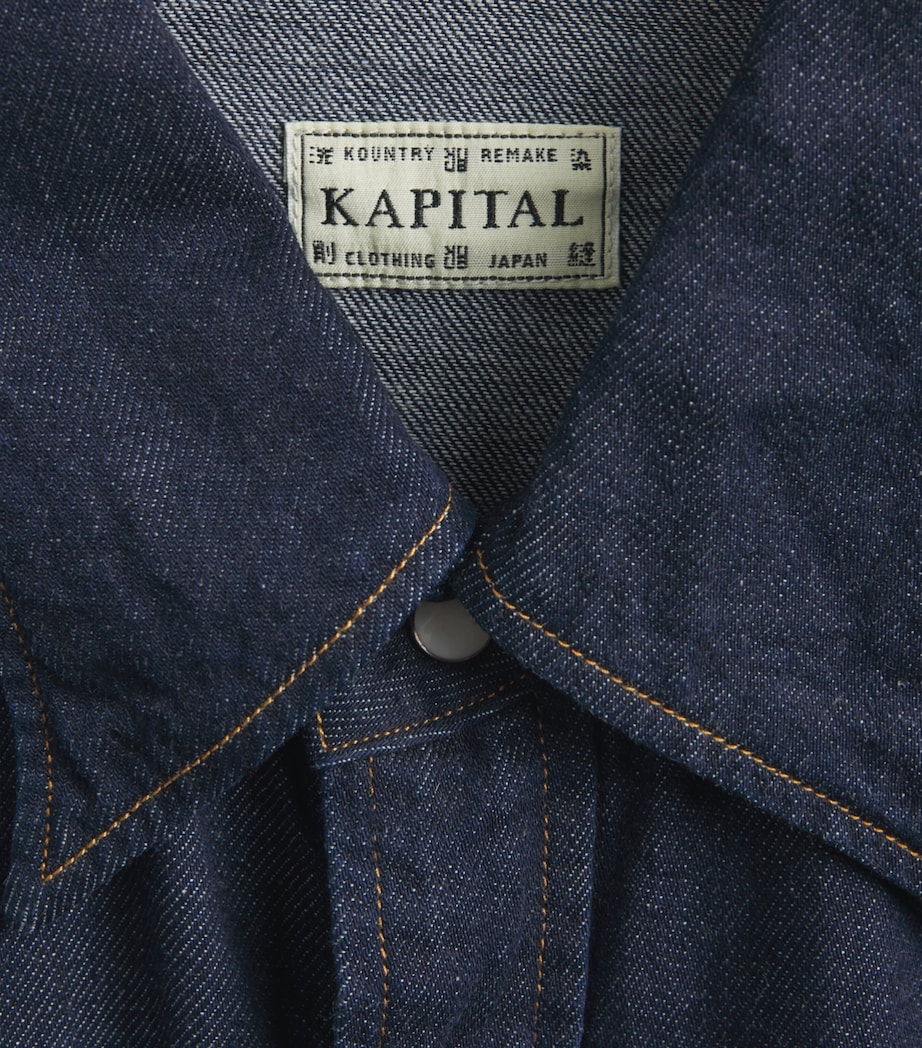 Kapital Mens Huskey Western Denim Shirt Idg Image 6