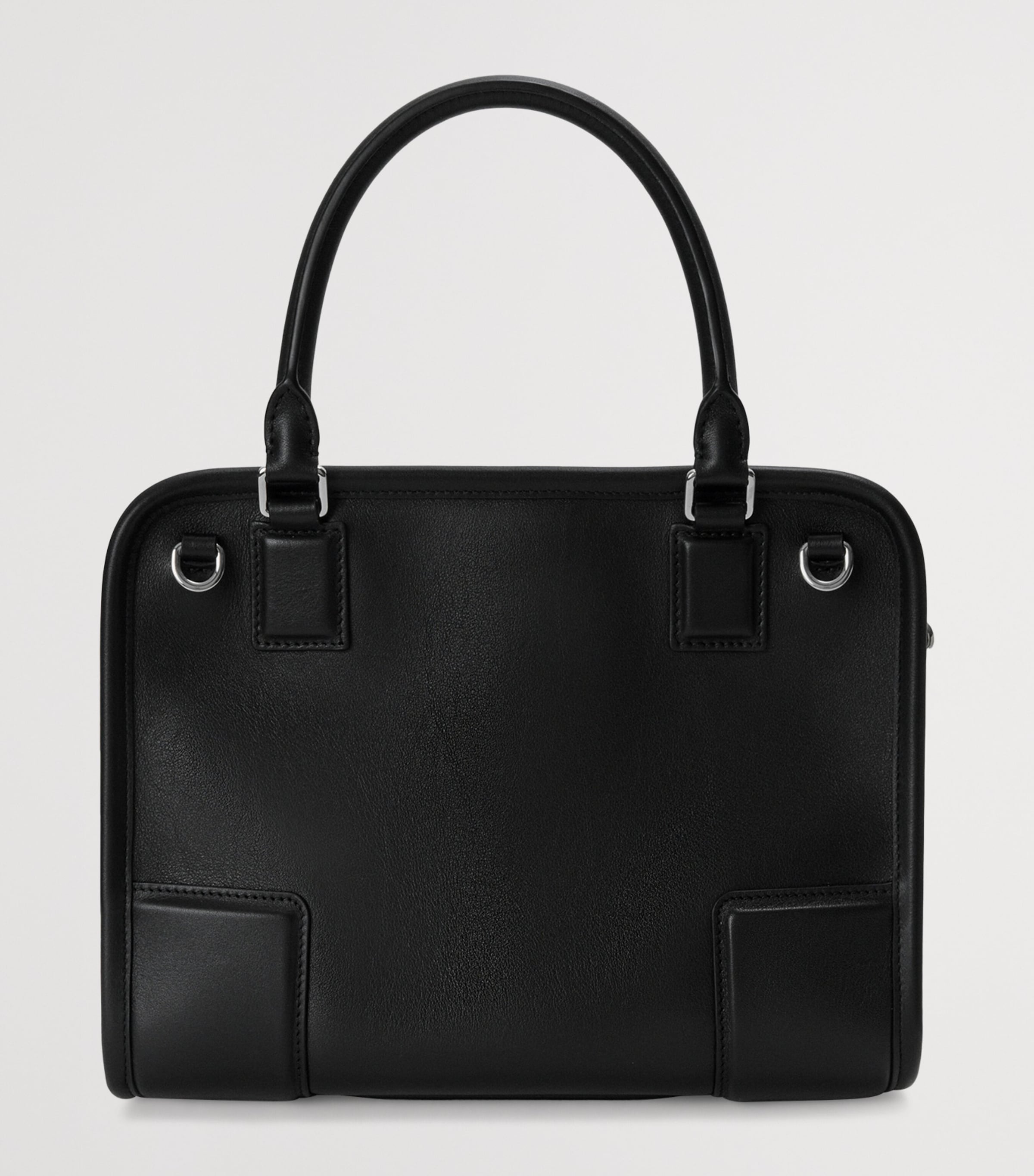 LOEWE Small Leather Amazona 180 Top-Handle Bag Black Image 6