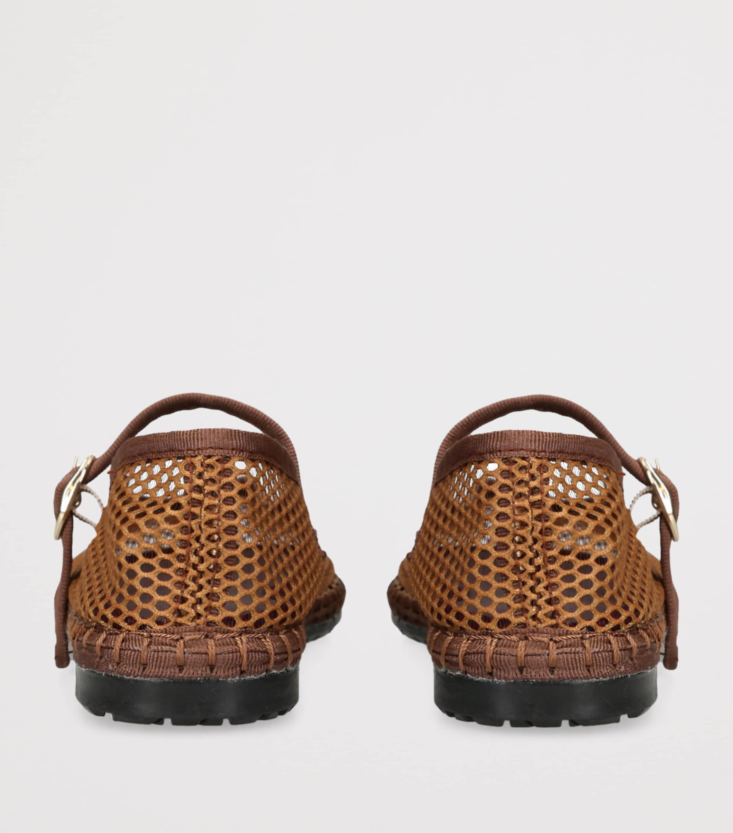 Flabelus Mesh Isabella Ballet Flats Dk.brn Com Image 2