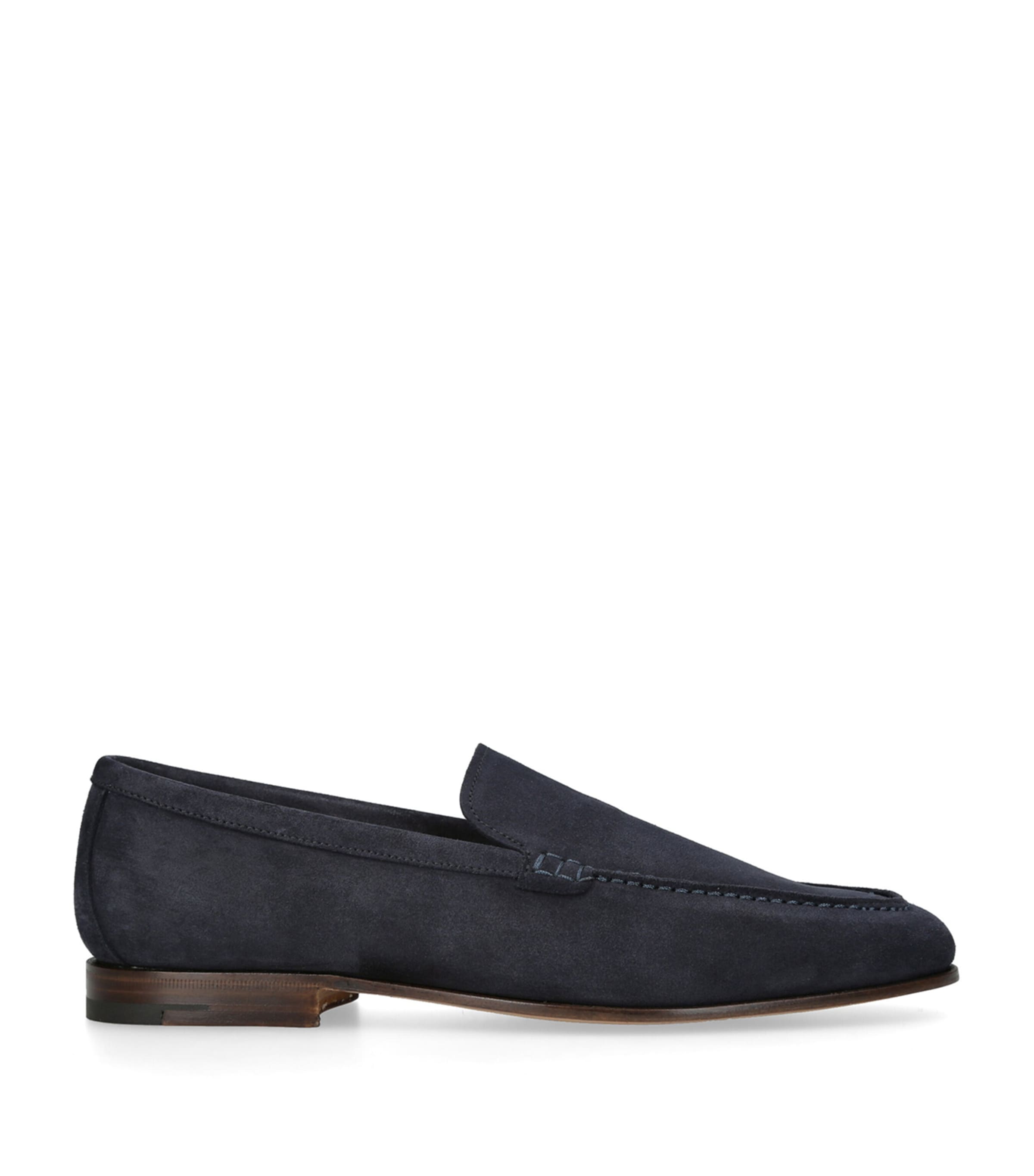 Church's Suede Margate Loafers In Navy