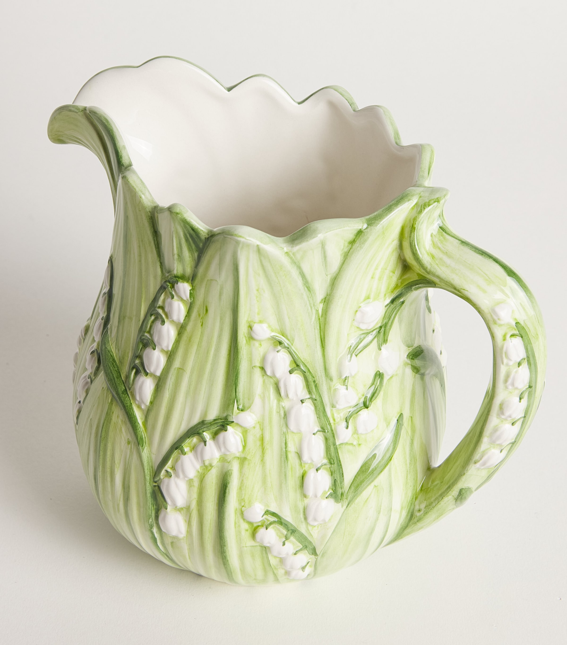 Lilly Of The Valley Jug WHITE/GREEN Image 2