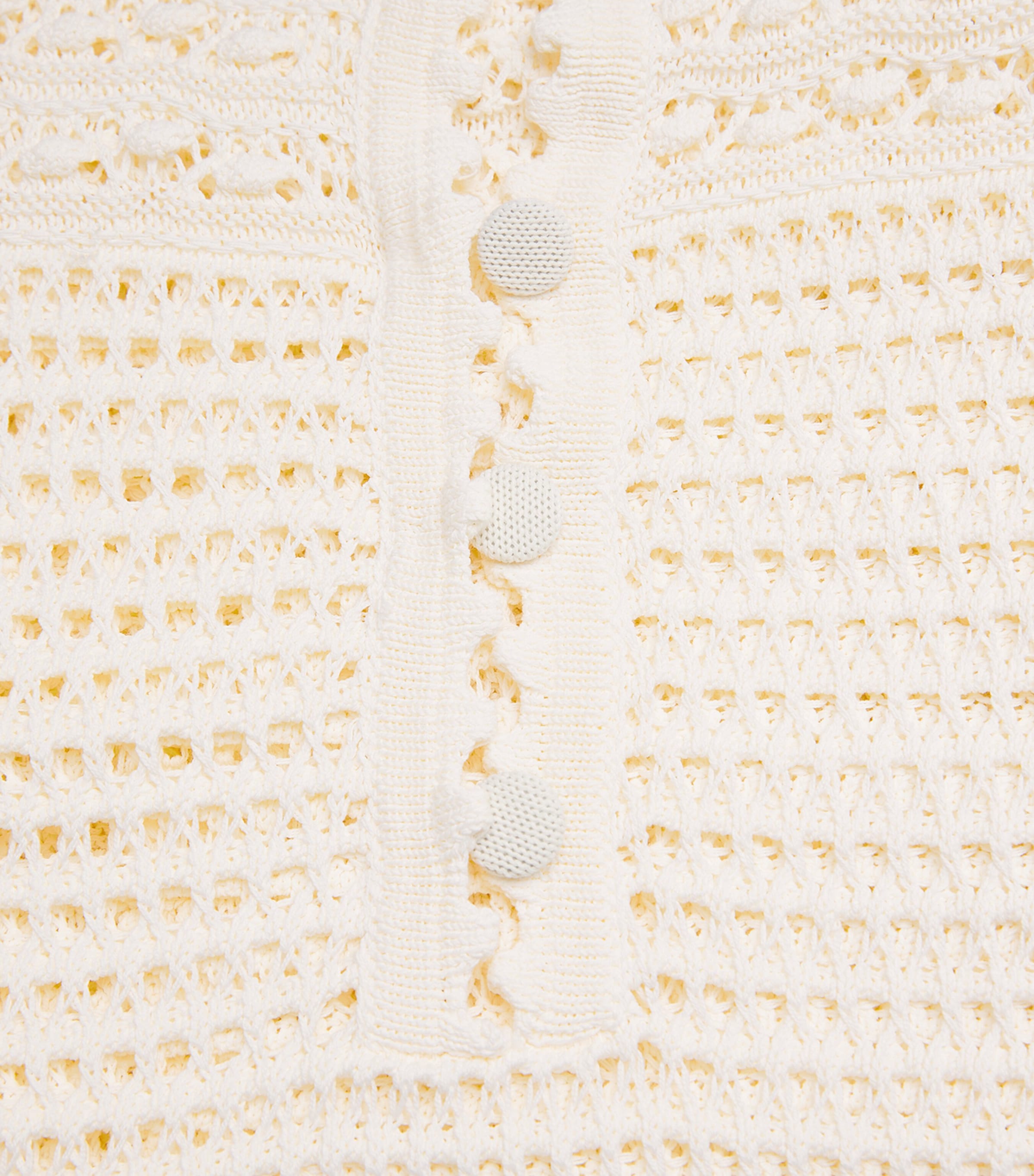 Eres Womens Crochet Madone Midi Dress Ecru Image 6