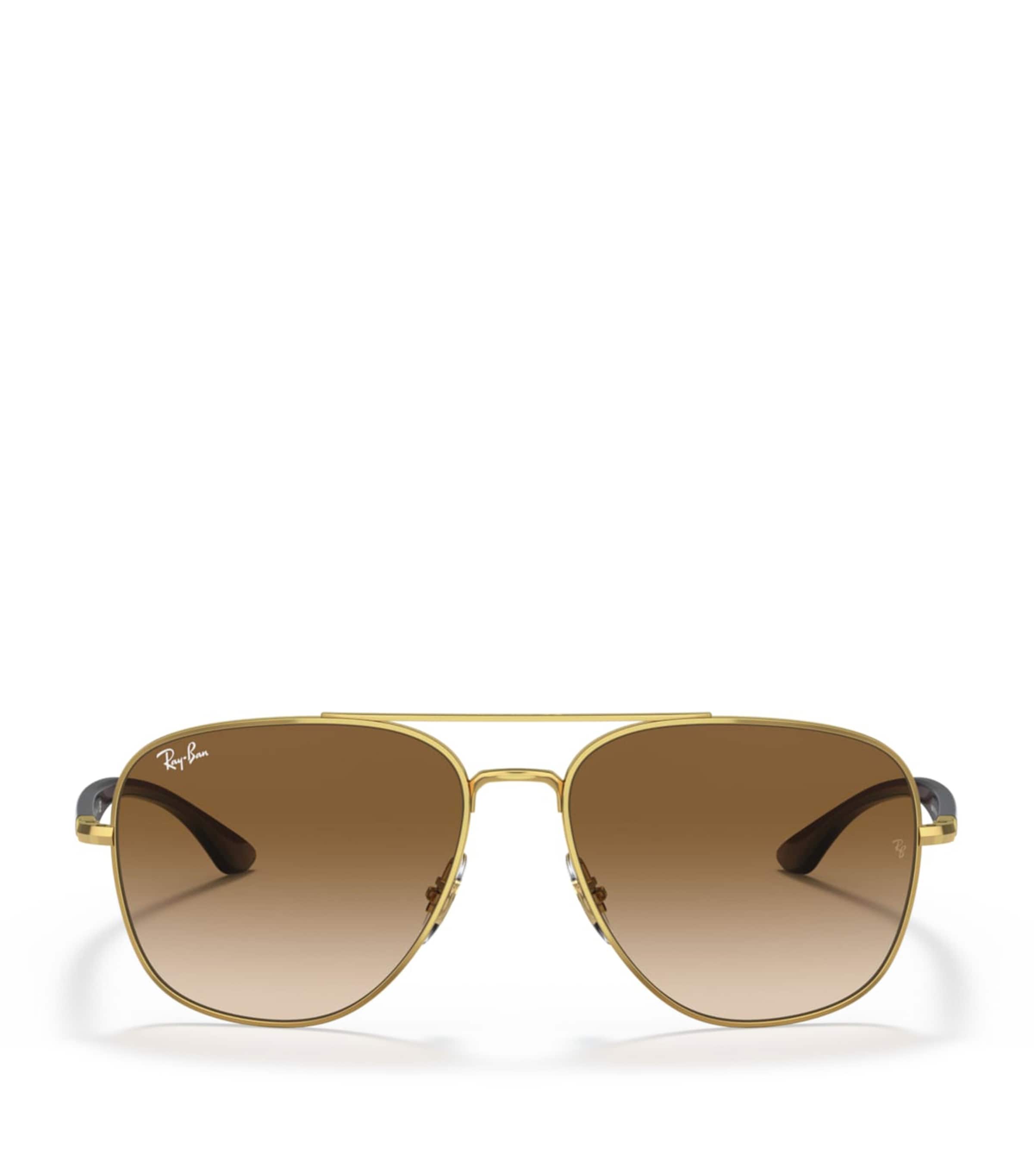 Ray-Ban Metal Square Sunglasses Gold Image 1